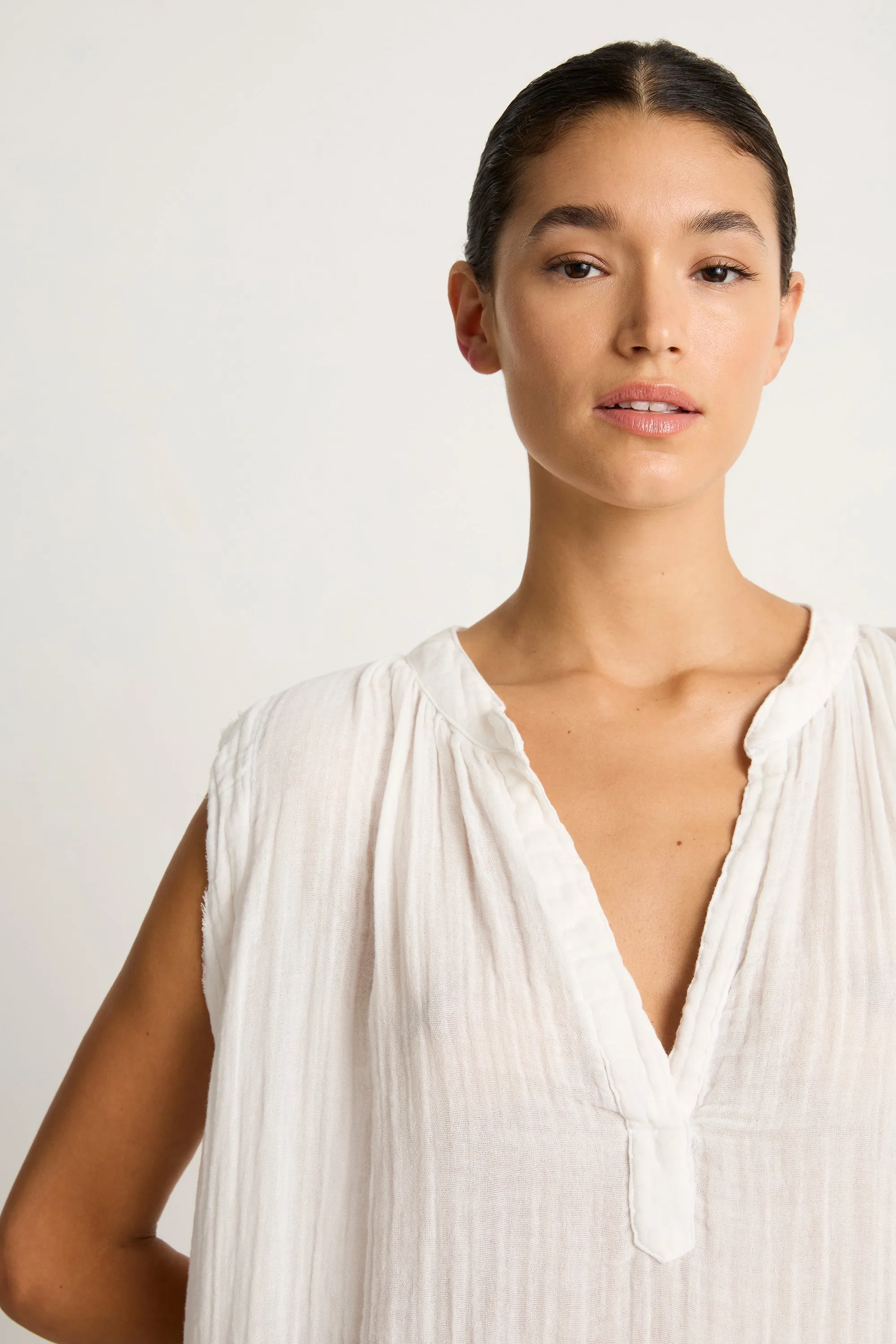 9SEED Fez Midi Dress - White - FINAL SALE