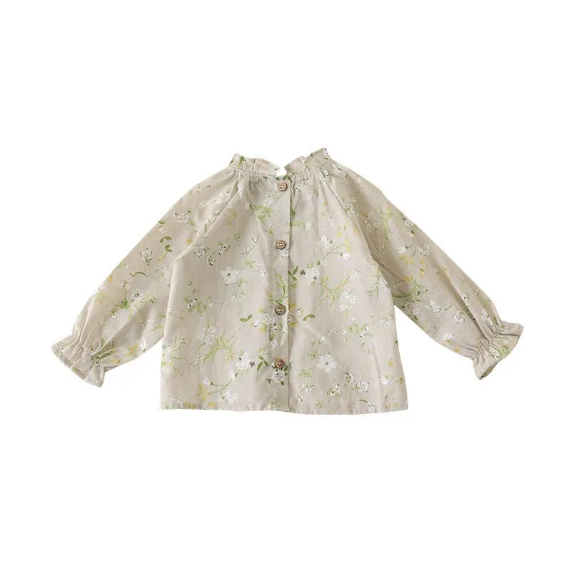 Baby/Toddler Girl Cute Mix Print Dress Shirts (3 Designs)