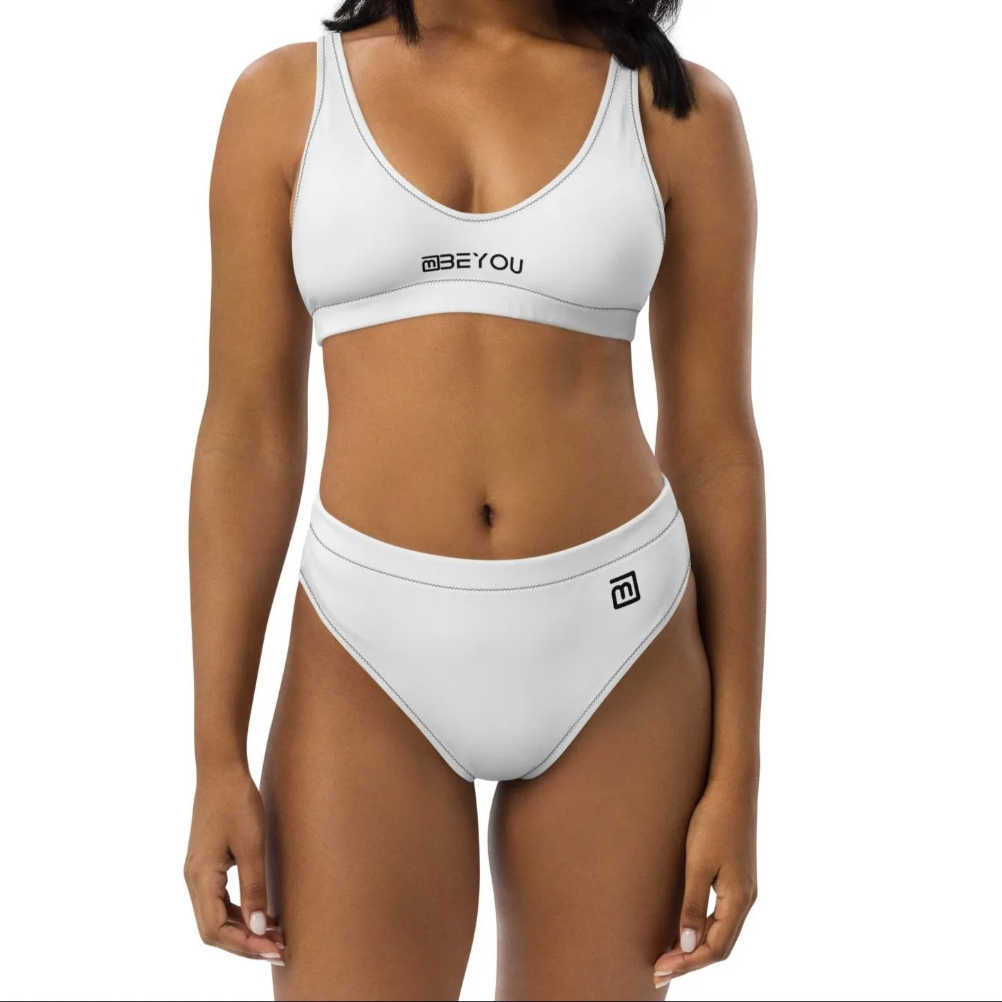 Be-Classic Women’s Recycled White Bikini Swimsuit