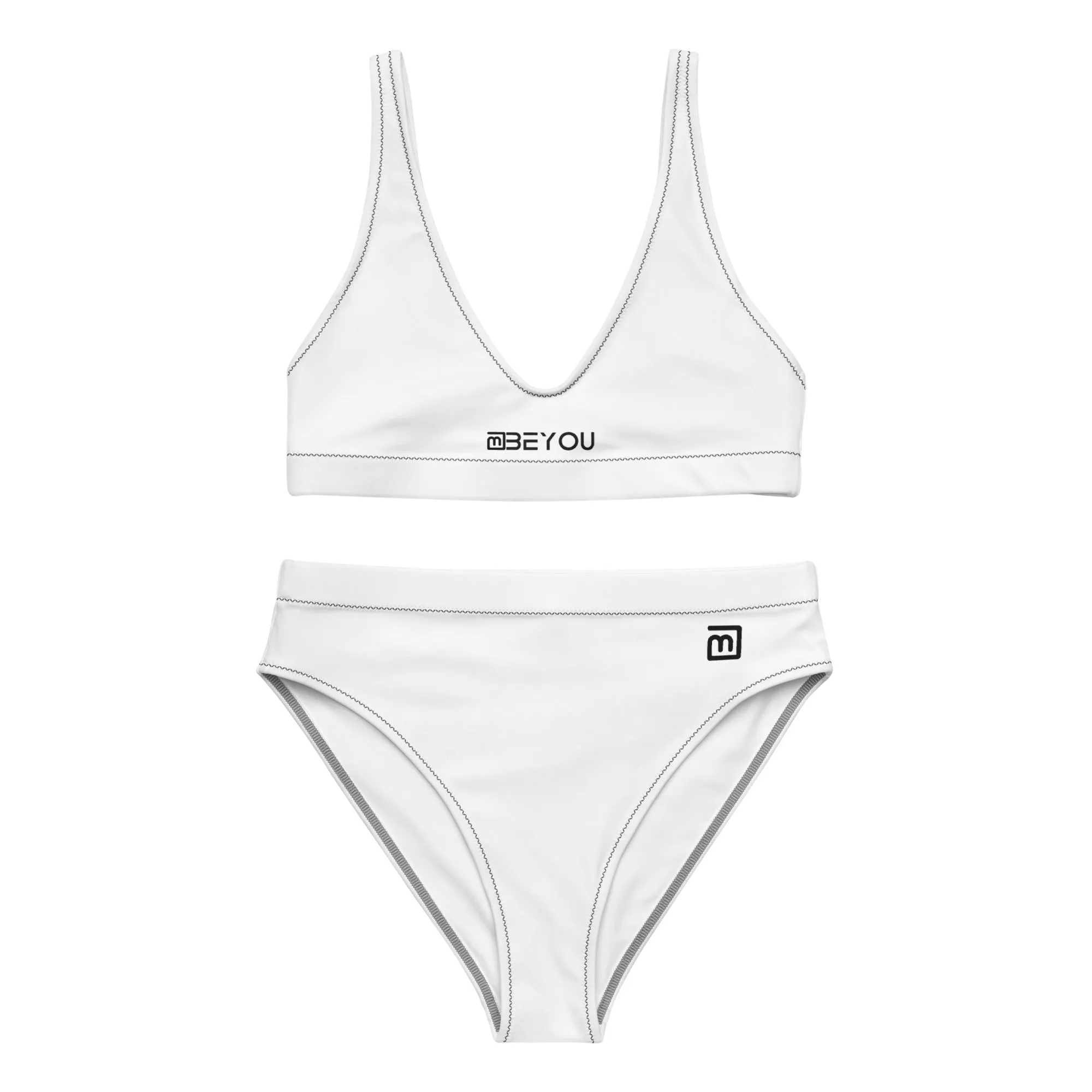 Be-Classic Women’s Recycled White Bikini Swimsuit
