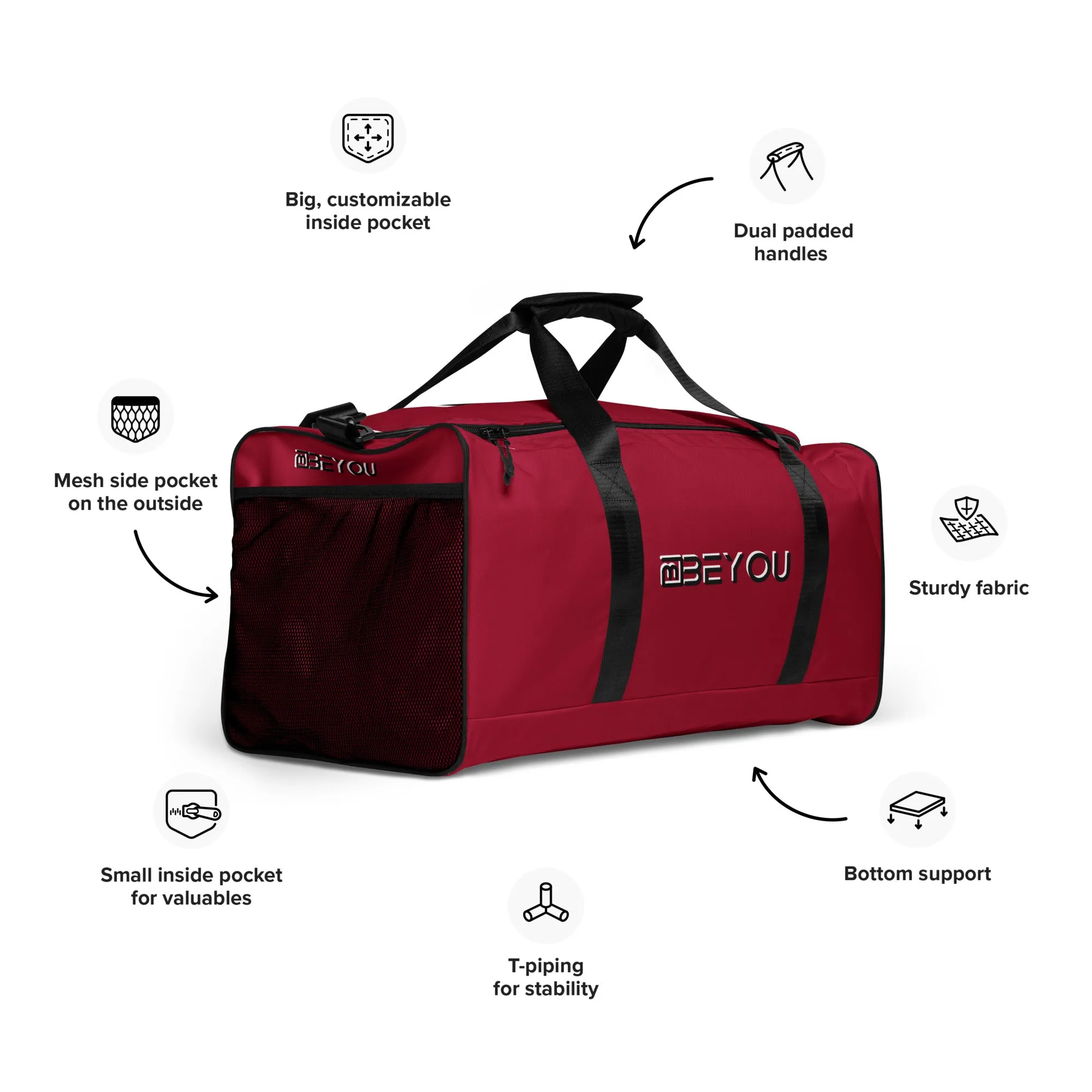 Be-Simple Large Travel Carmen Unisex Duffle Bag