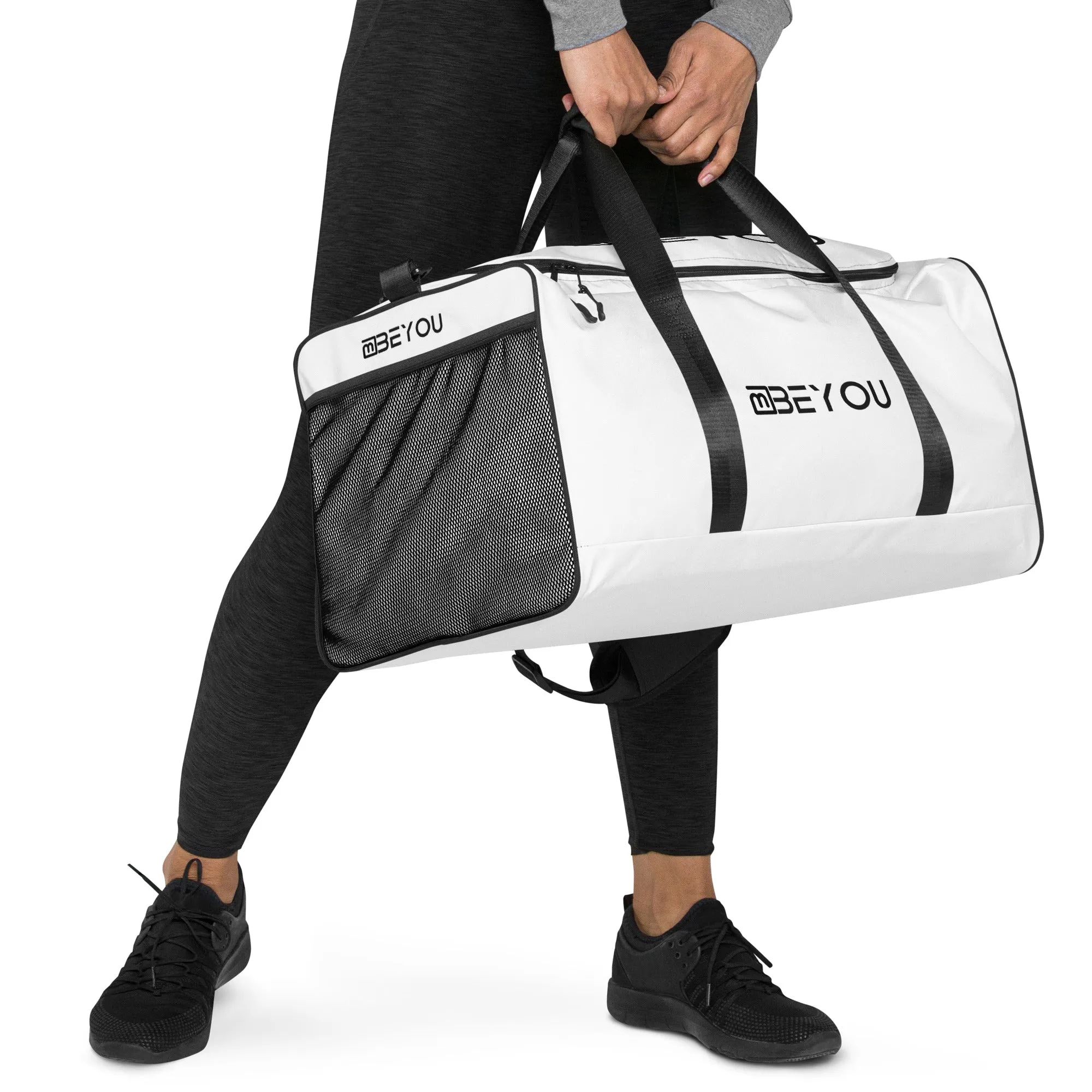 Be-Simple Large Travel White Unisex Duffle Bag