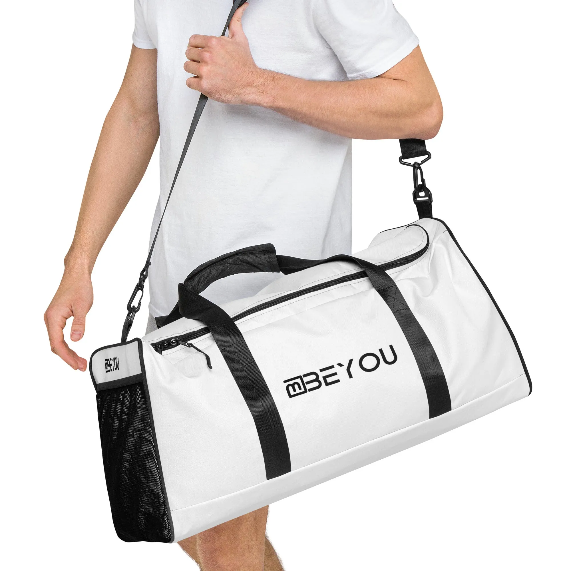 Be-Simple Large Travel White Unisex Duffle Bag