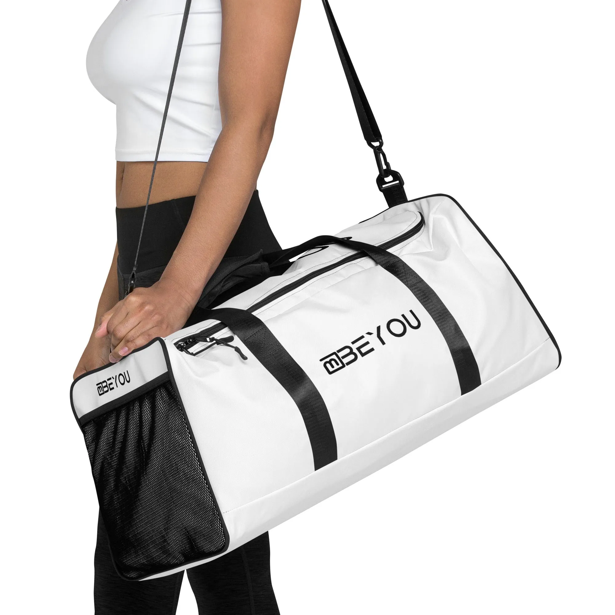 Be-Simple Large Travel White Unisex Duffle Bag