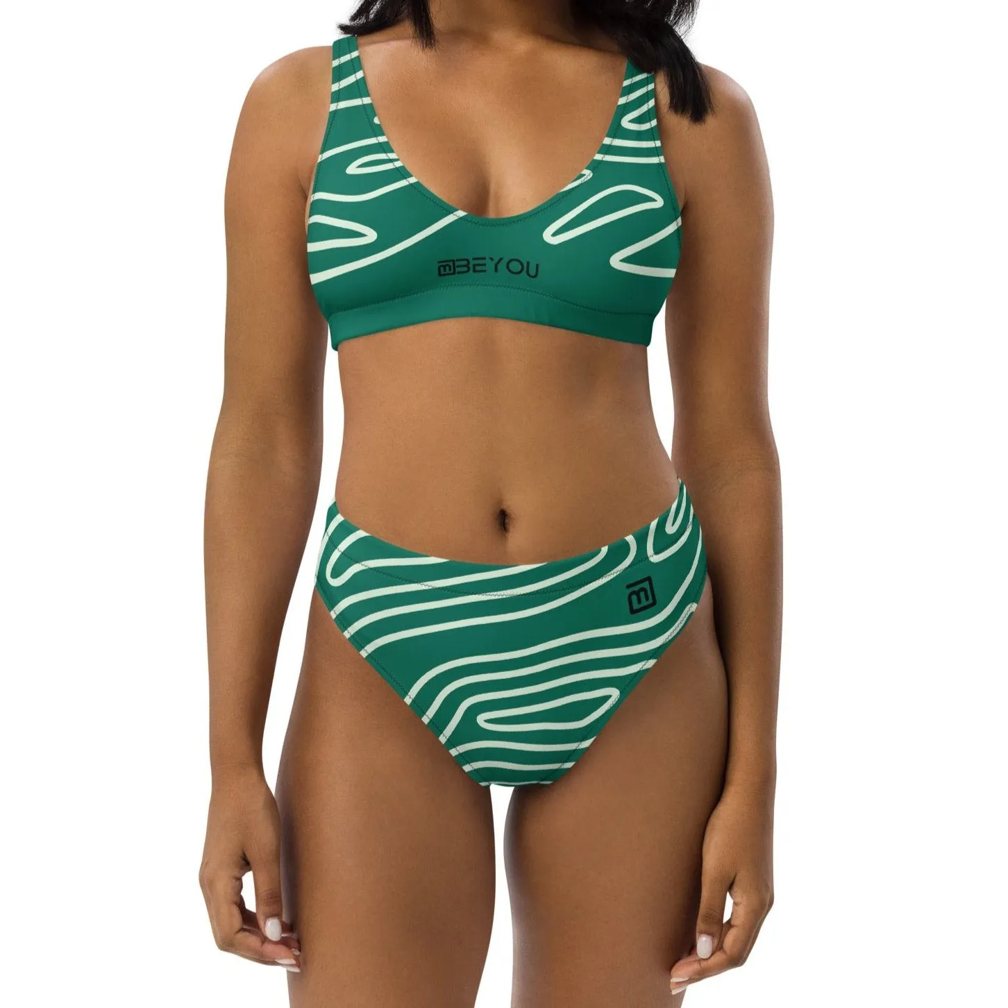 Be-Whirly Women’s Recycled Green Bikini Swimsuit