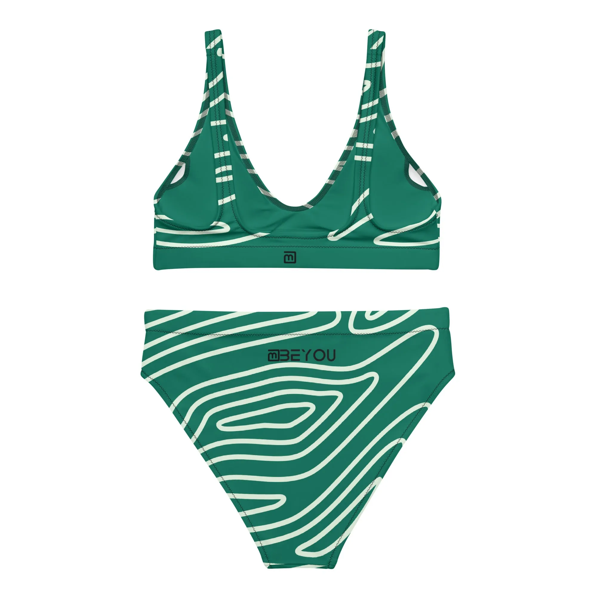 Be-Whirly Women’s Recycled Green Bikini Swimsuit