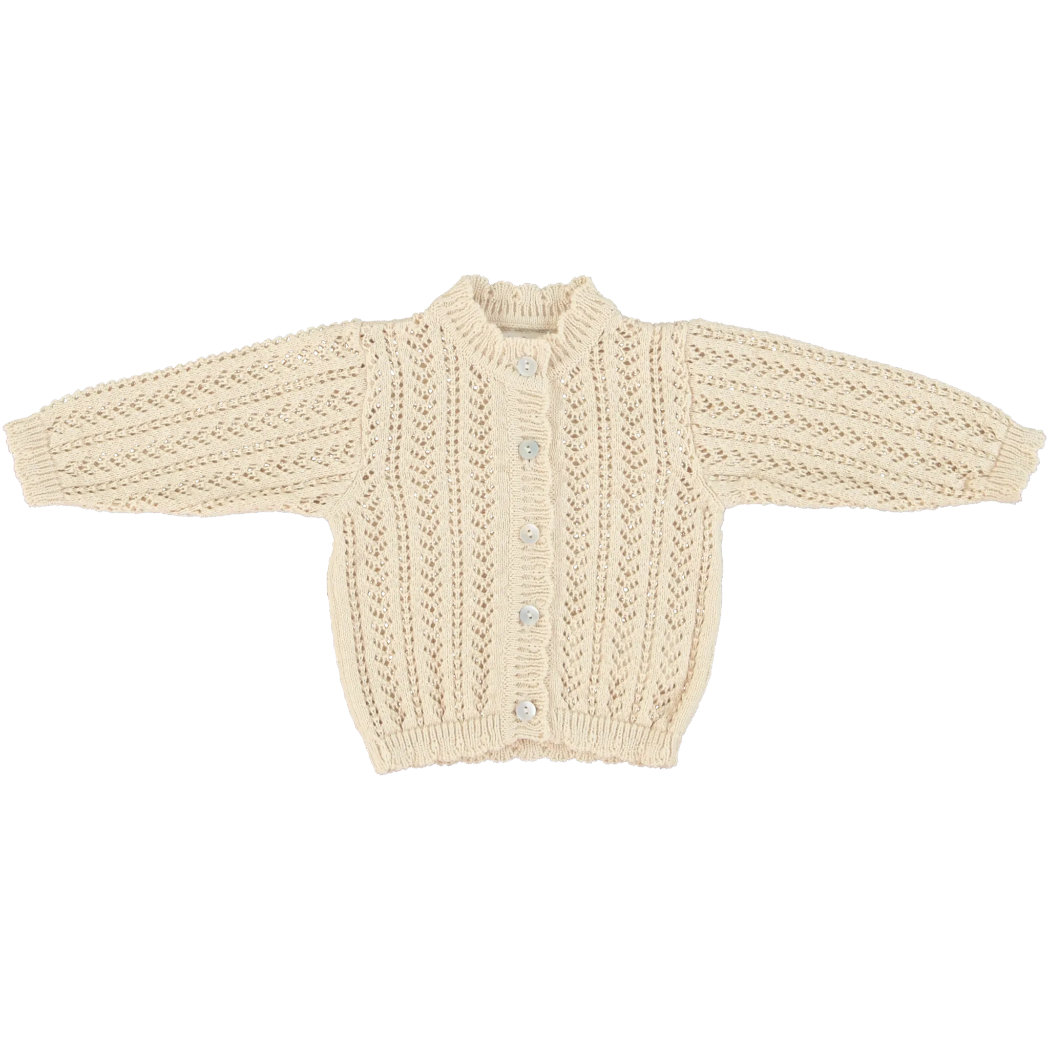 Bebe Organic Nora Natural Cardigan & Pant Set