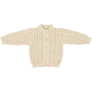 Bebe Organic Nora Natural Cardigan & Pant Set
