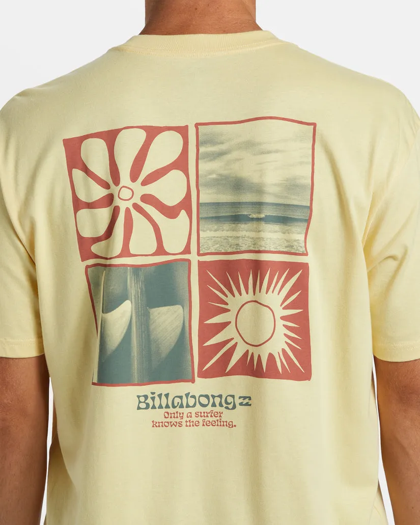 Billabong Twin Fins Tee-Papaya