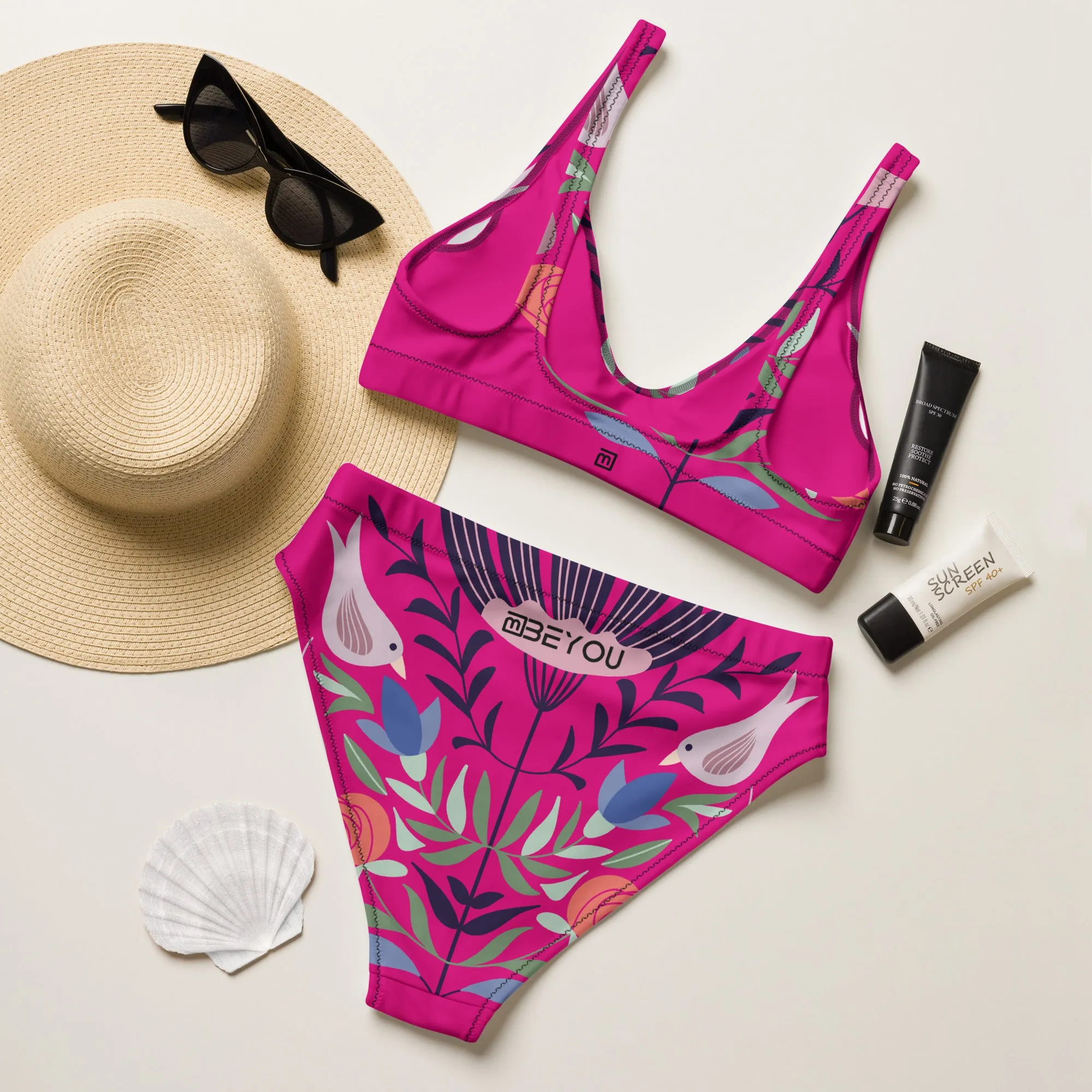 Birdie-Love Recycled Pink Bikini Swimsuit