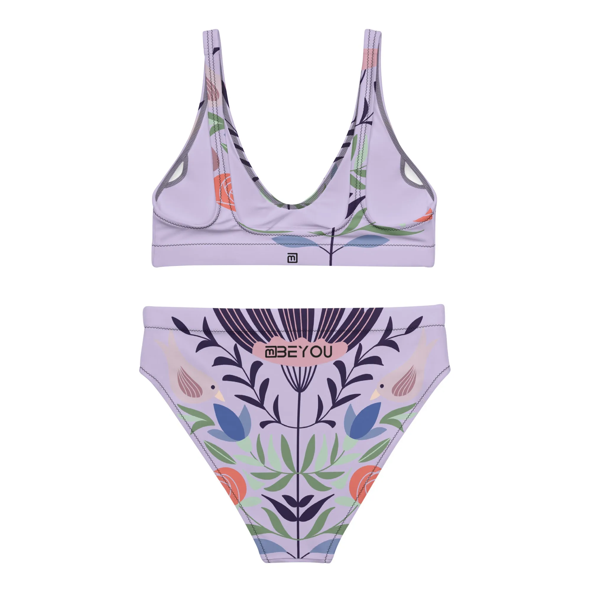 Birdie-Love Recycled Purple Bikini Swimsuit