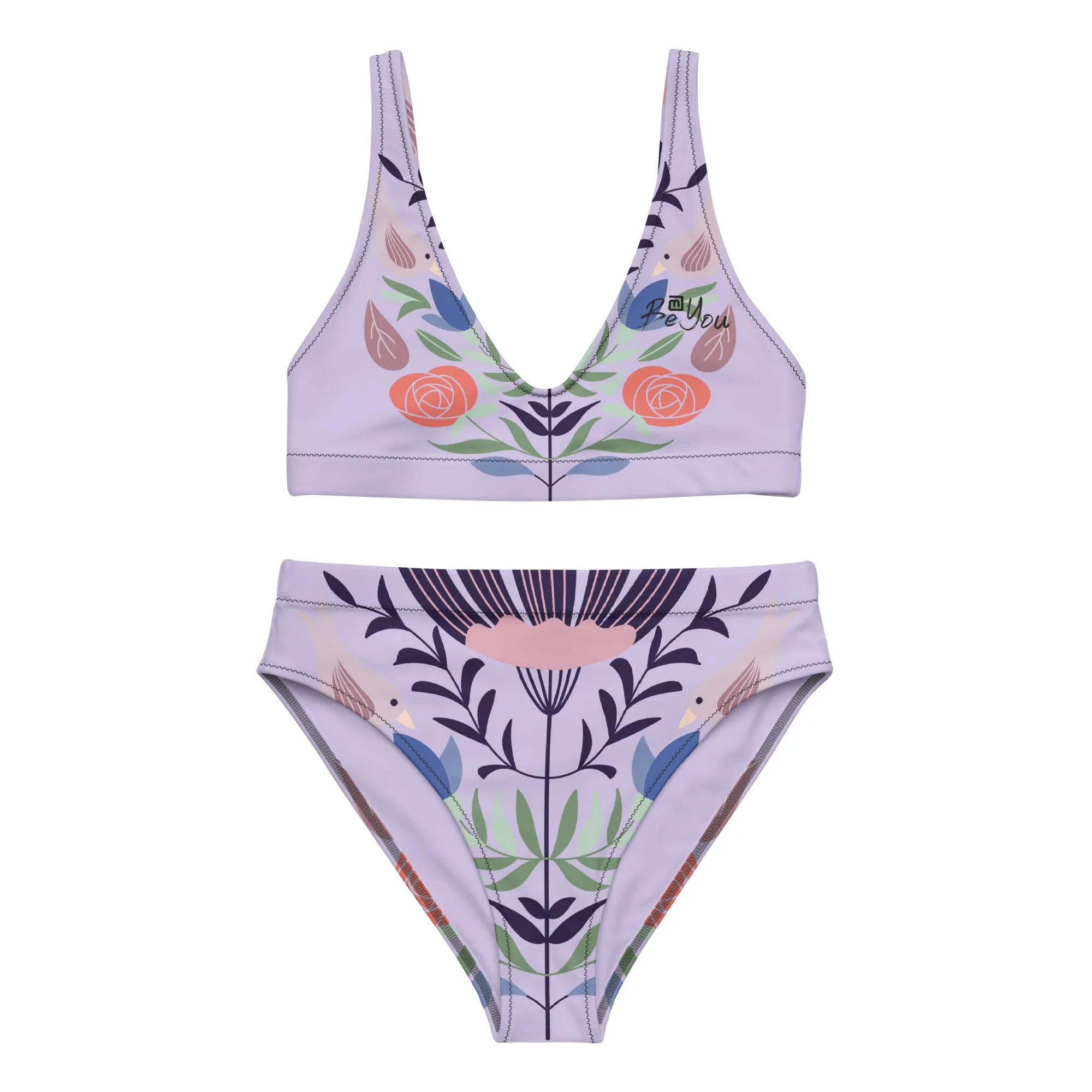 Birdie-Love Recycled Purple Bikini Swimsuit