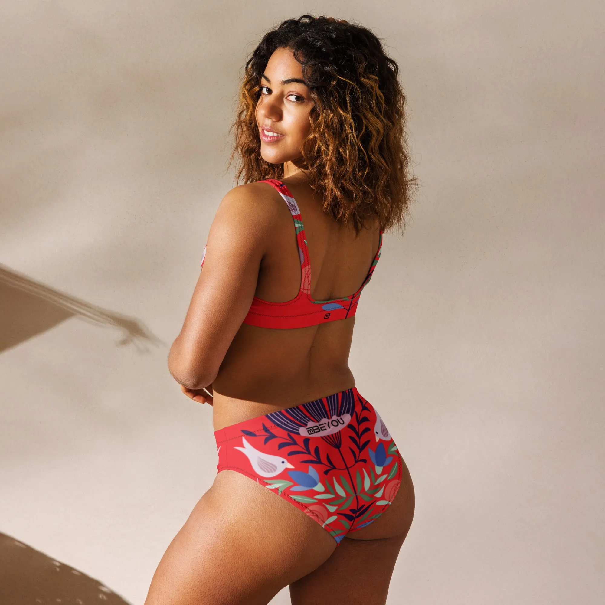 Birdie-Love Recycled Red Bikini Swimsuit