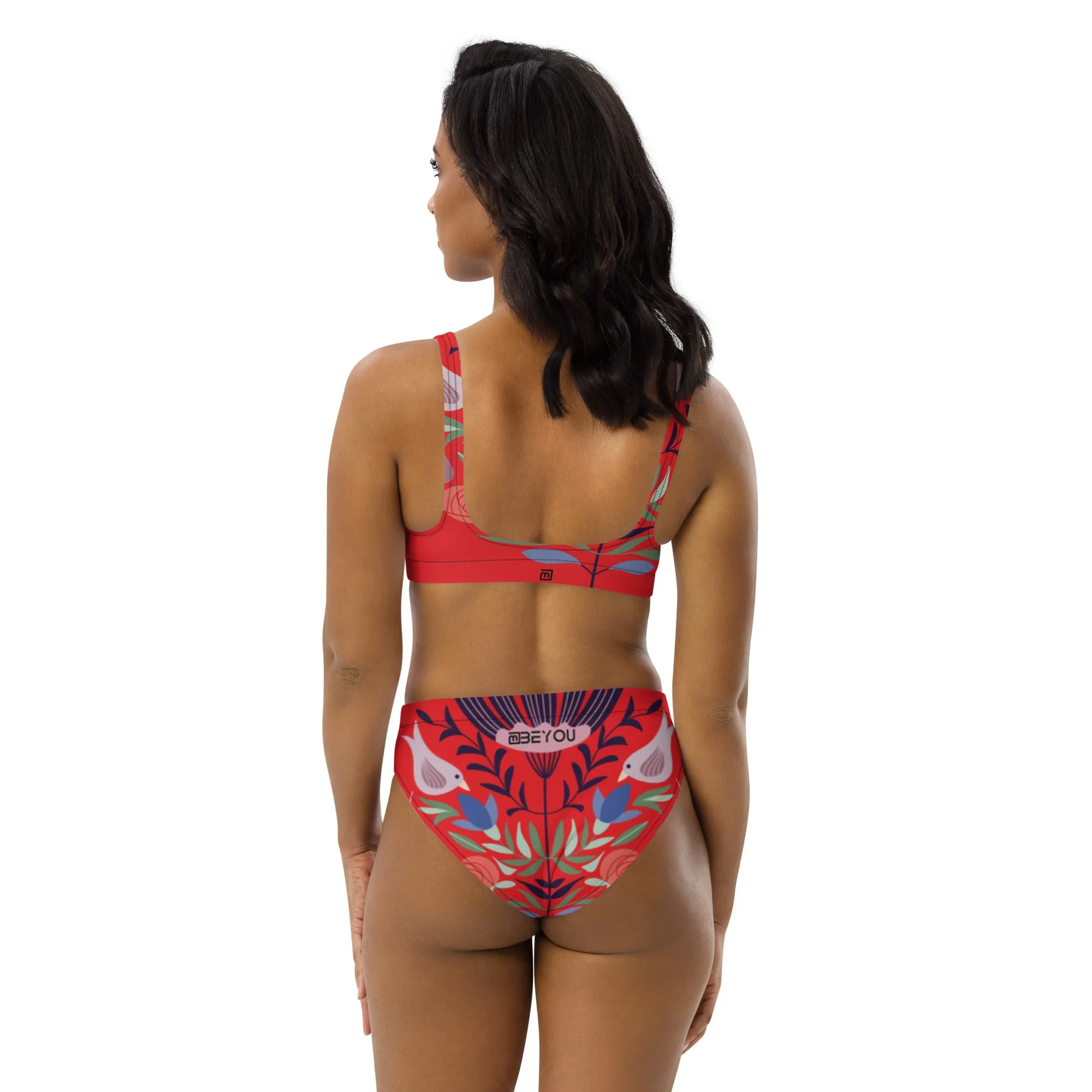 Birdie-Love Recycled Red Bikini Swimsuit
