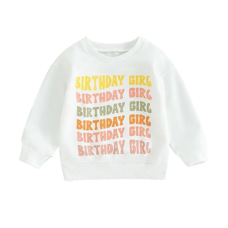 birthday boy   girl kids crew sweatshirt