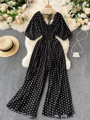 Boho Chic Polka Dot Jumpsuit