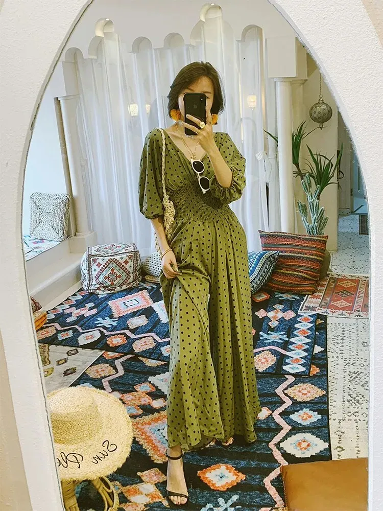 Boho Chic Polka Dot Jumpsuit
