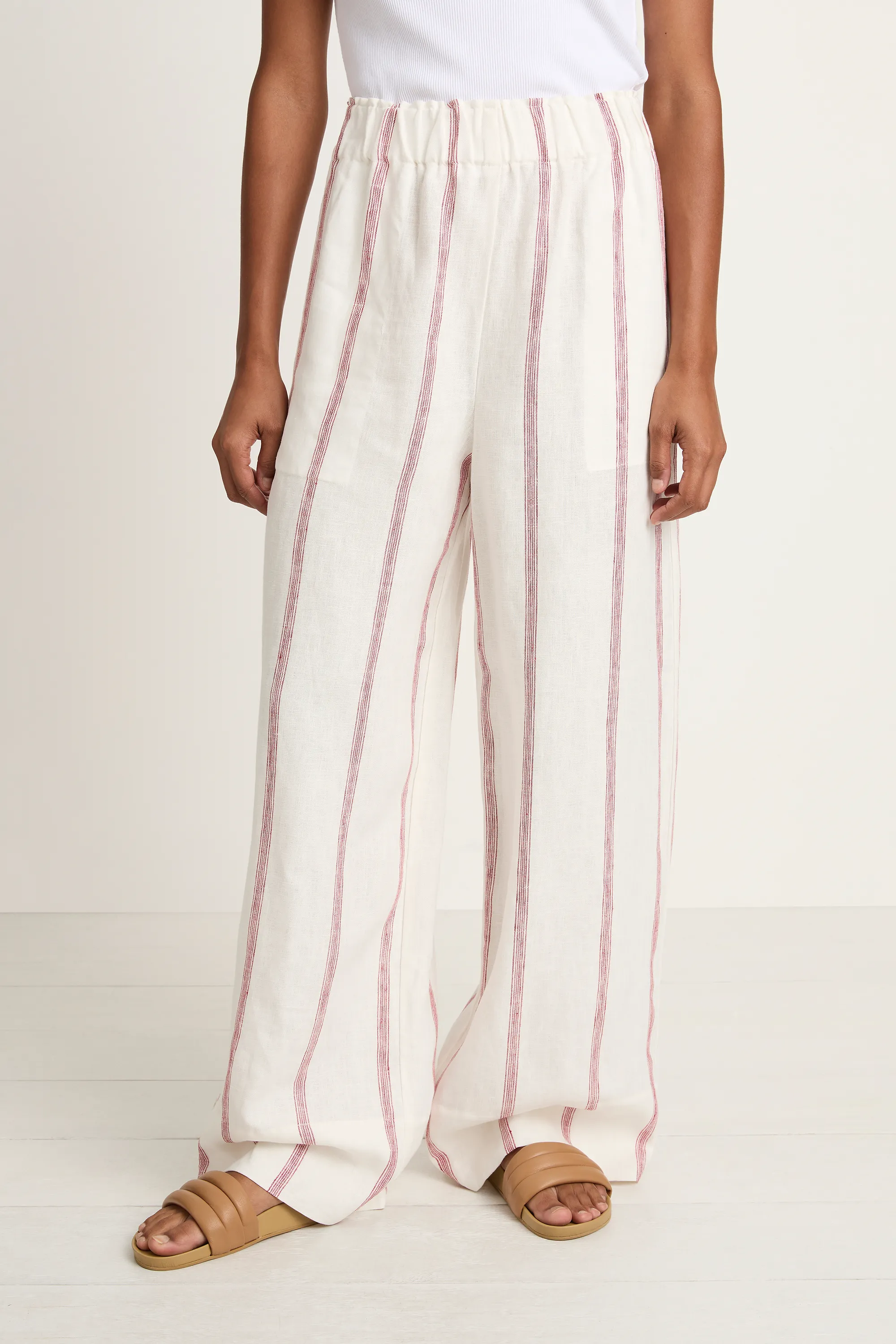 BONDI BORN Kiama Universal Pant - Red Stripe