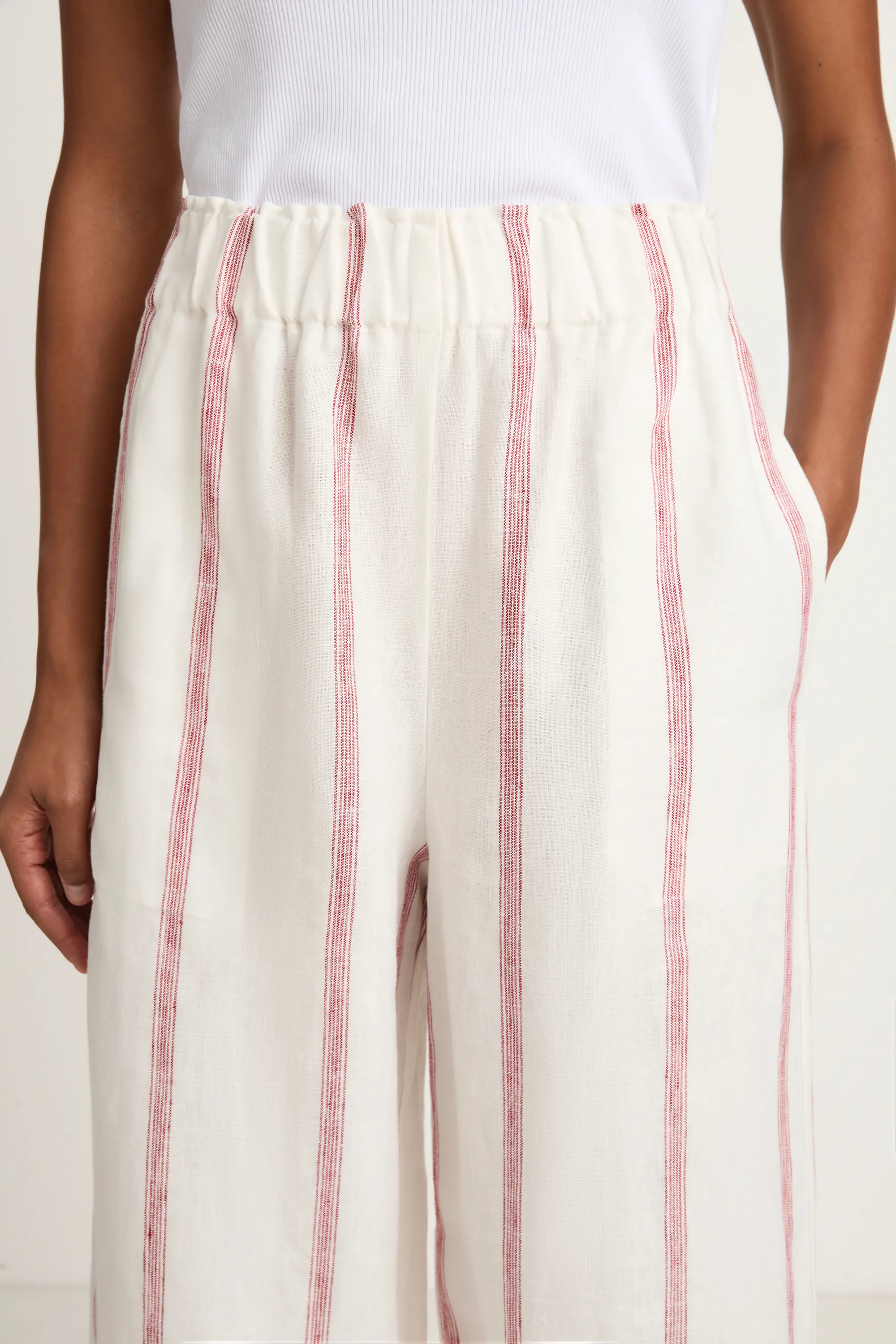 BONDI BORN Kiama Universal Pant - Red Stripe