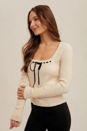 Bow Sweater Top