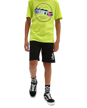 Boys Digital Flash Fleece Boardshorts in Black