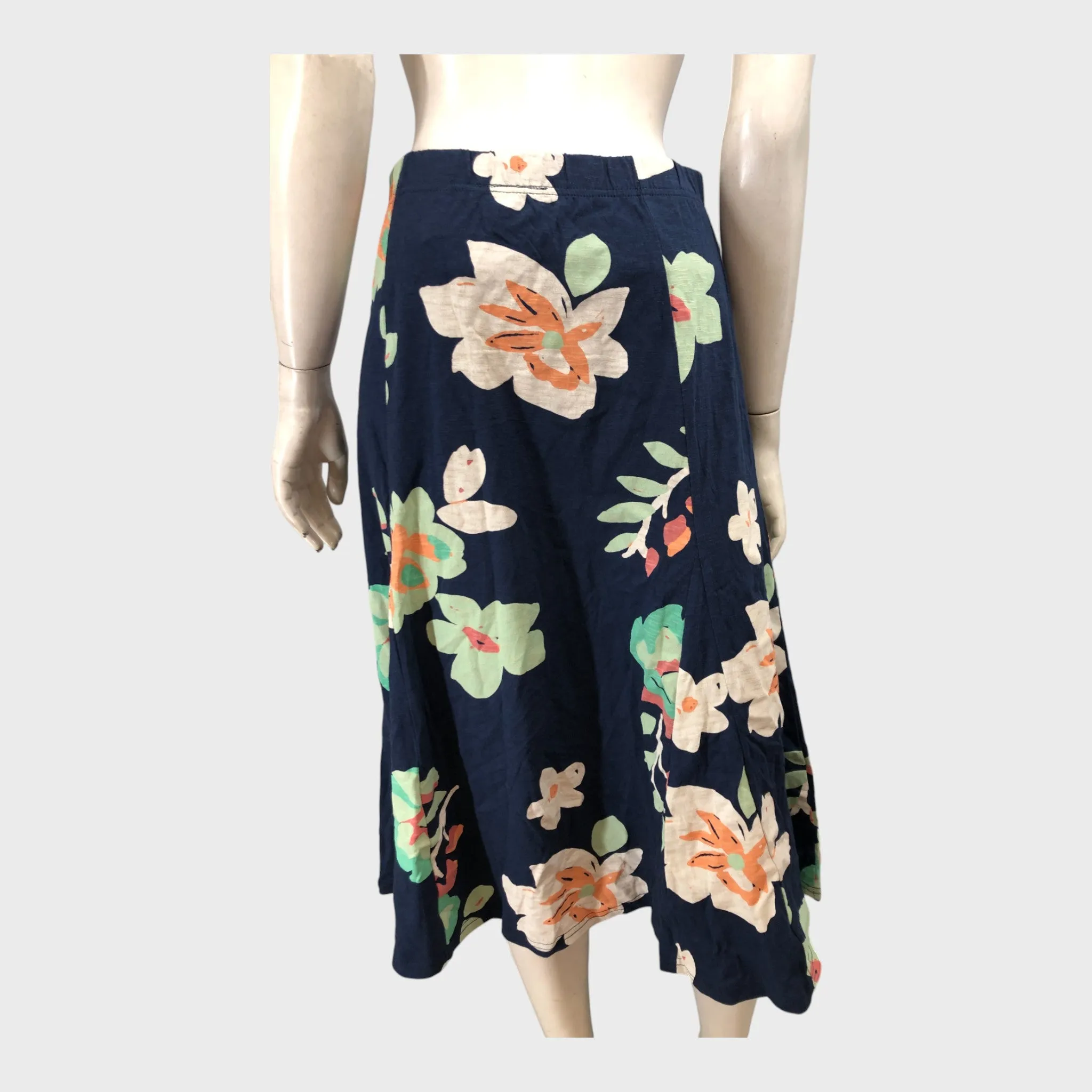 Branded Navy Floral Skirt