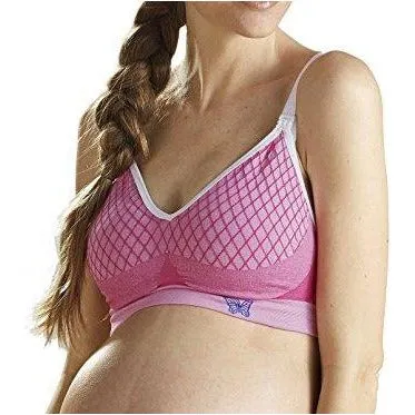 Cantaloop Harlequin Drop Cup Nursing Bra - Pink