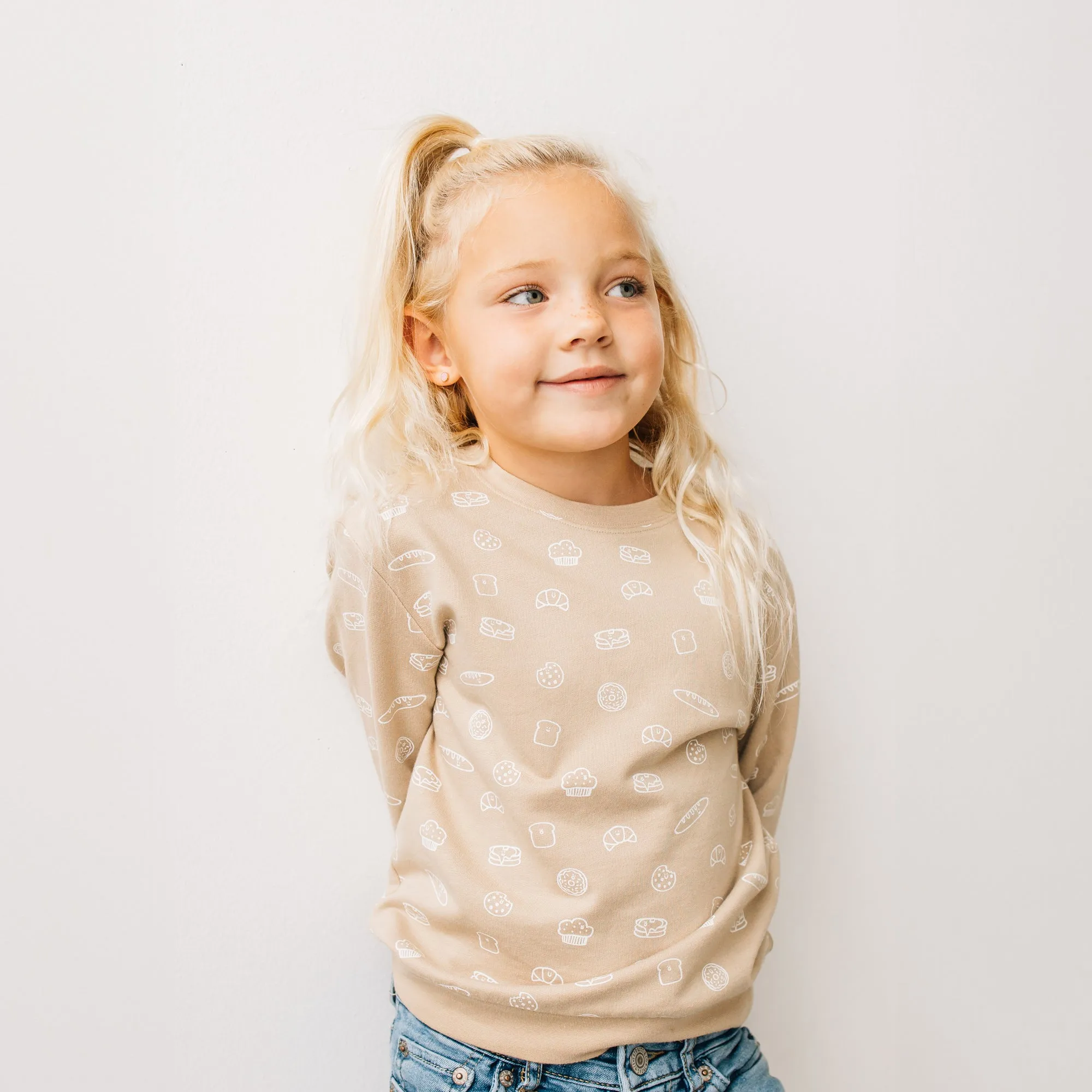 Carbs Bread Kids Sweatshirt
