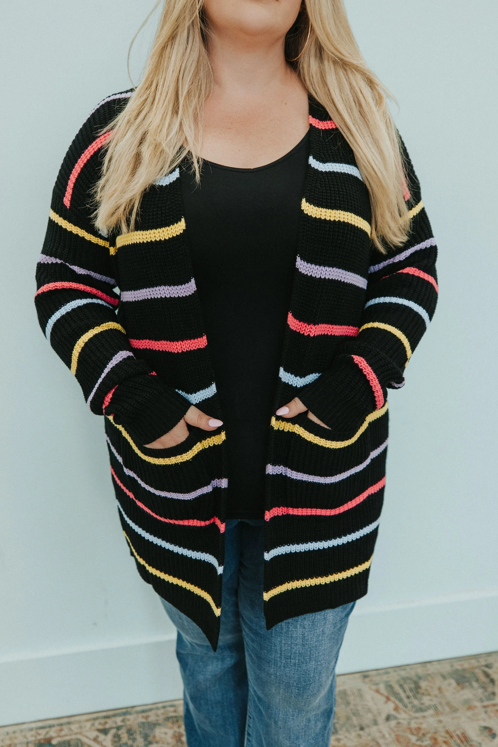 Cozy And Chic Striped Cardigan