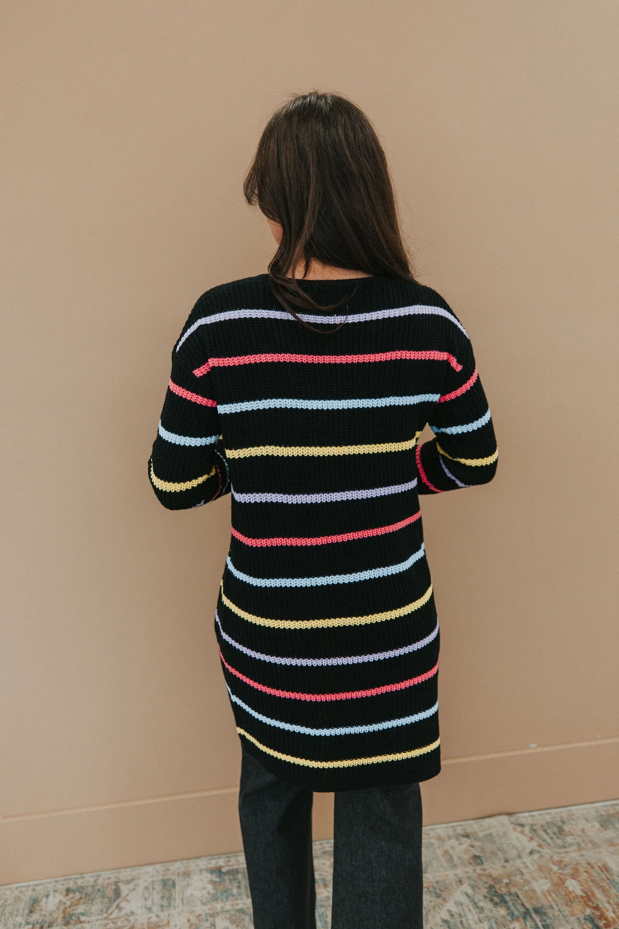 Cozy And Chic Striped Cardigan