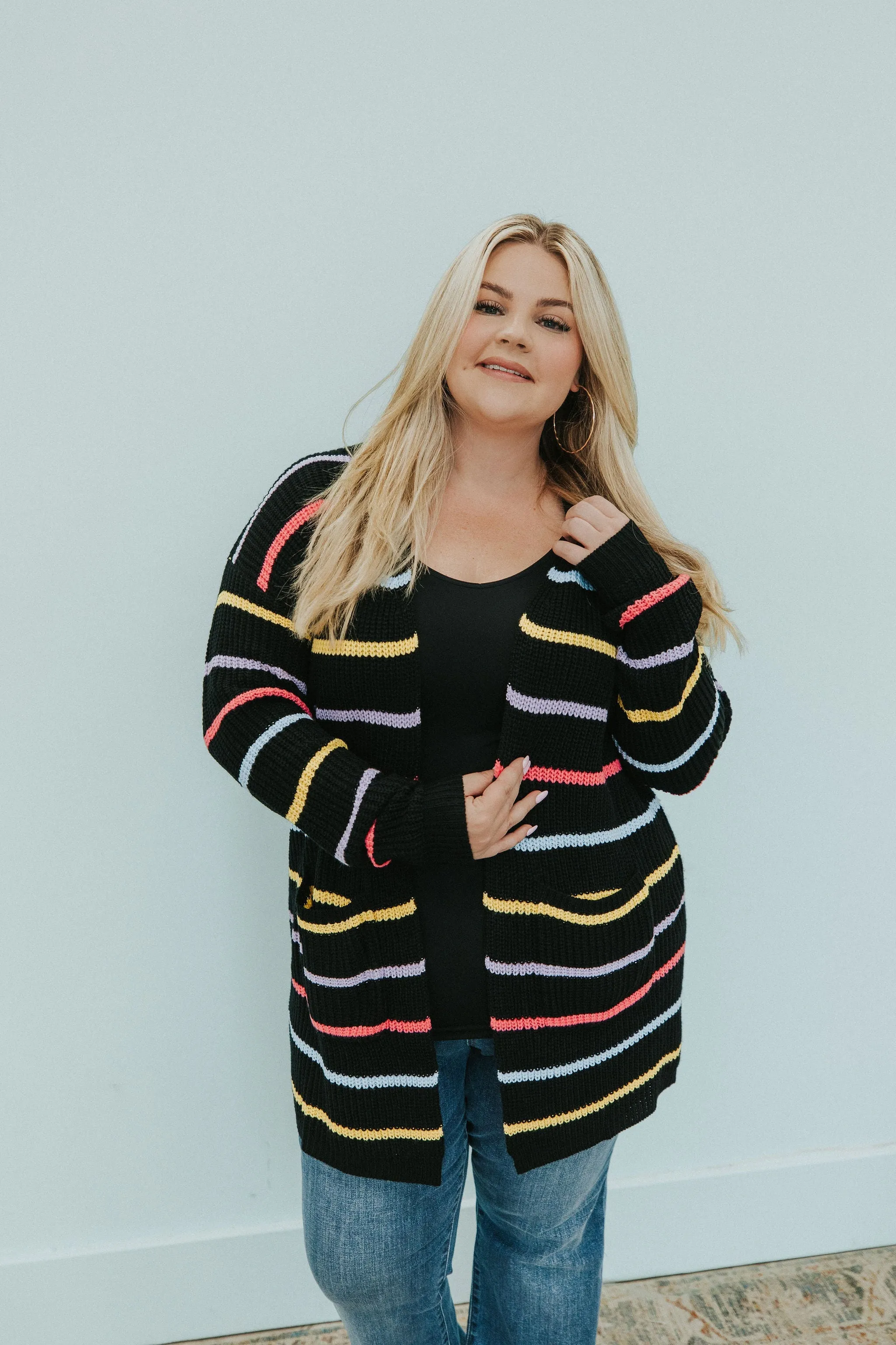 Cozy And Chic Striped Cardigan