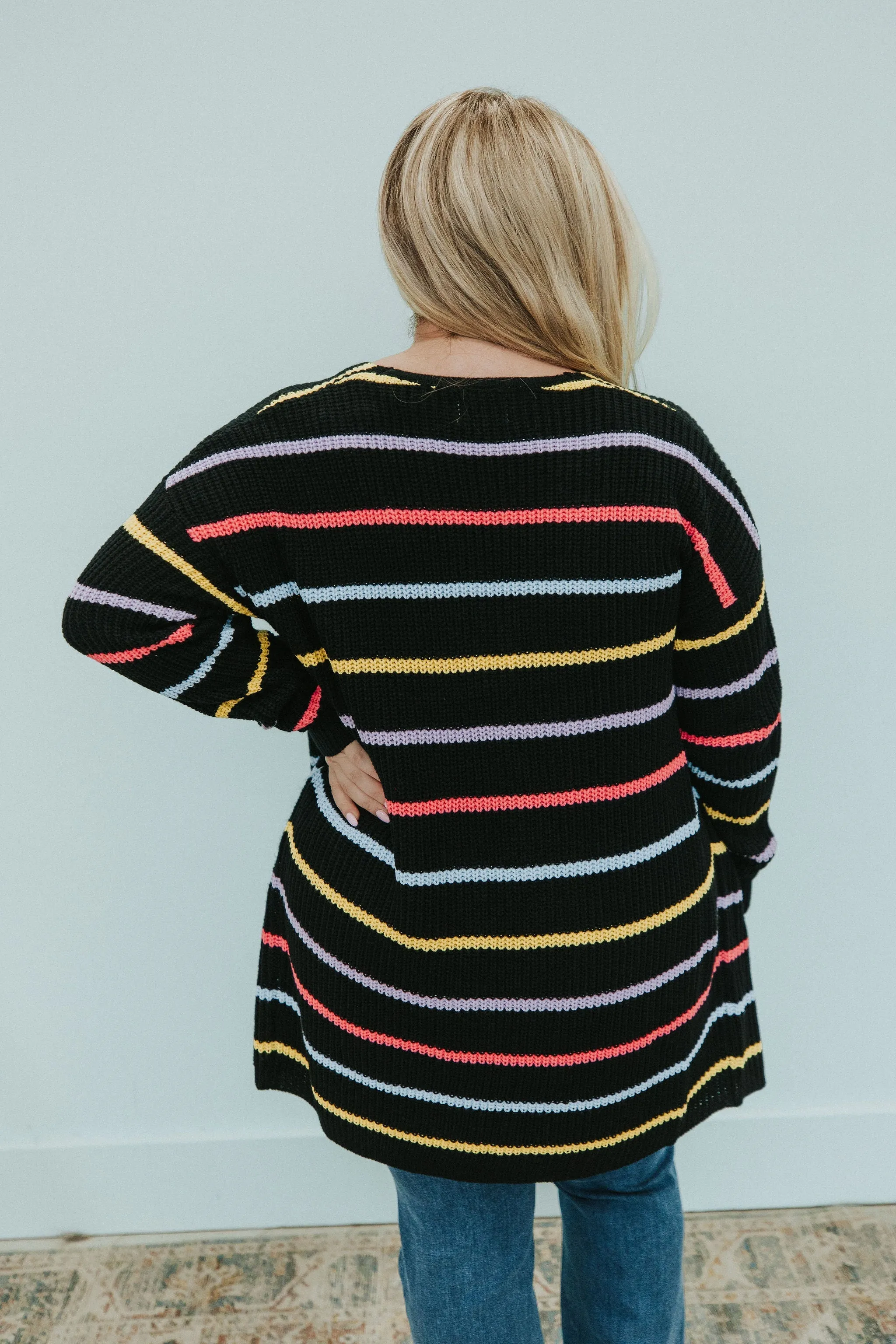 Cozy And Chic Striped Cardigan