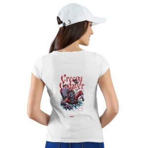Creepy Womens cotton printed T-shirt