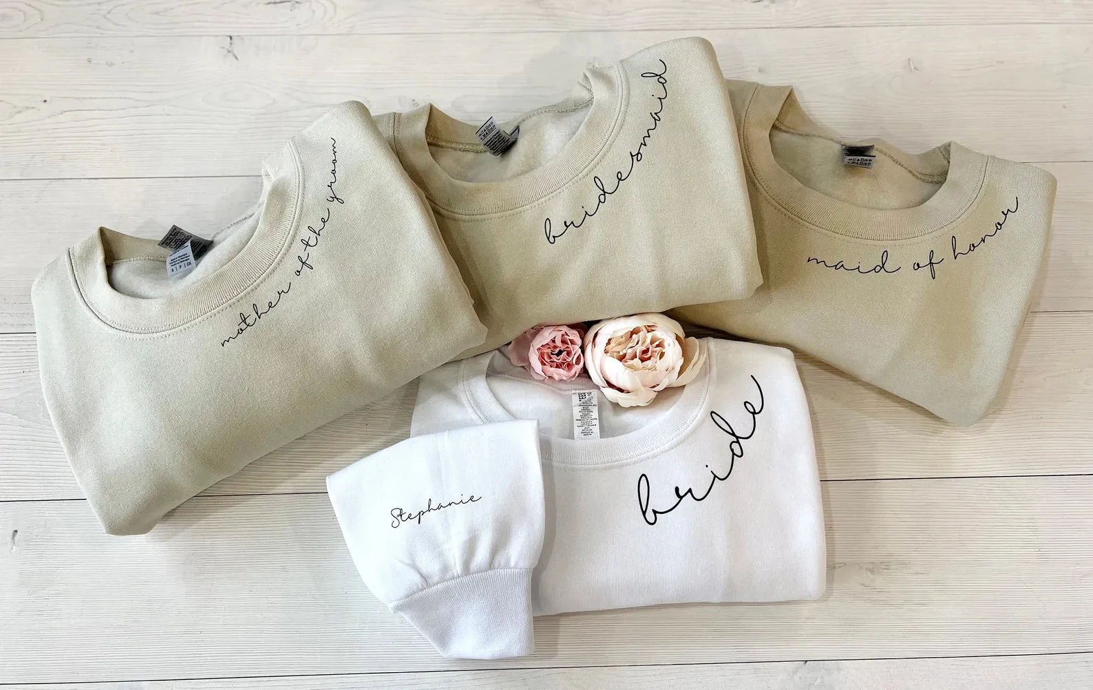 Custom Bridal Party Sweatshirts