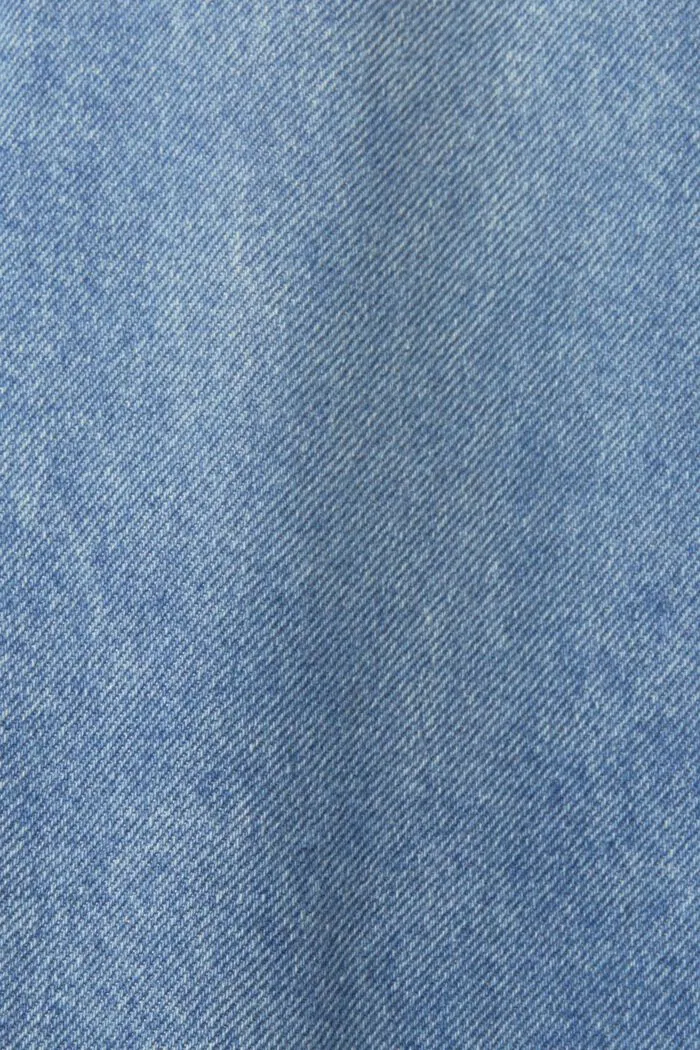Denim Skirt with Paperbag Waistband