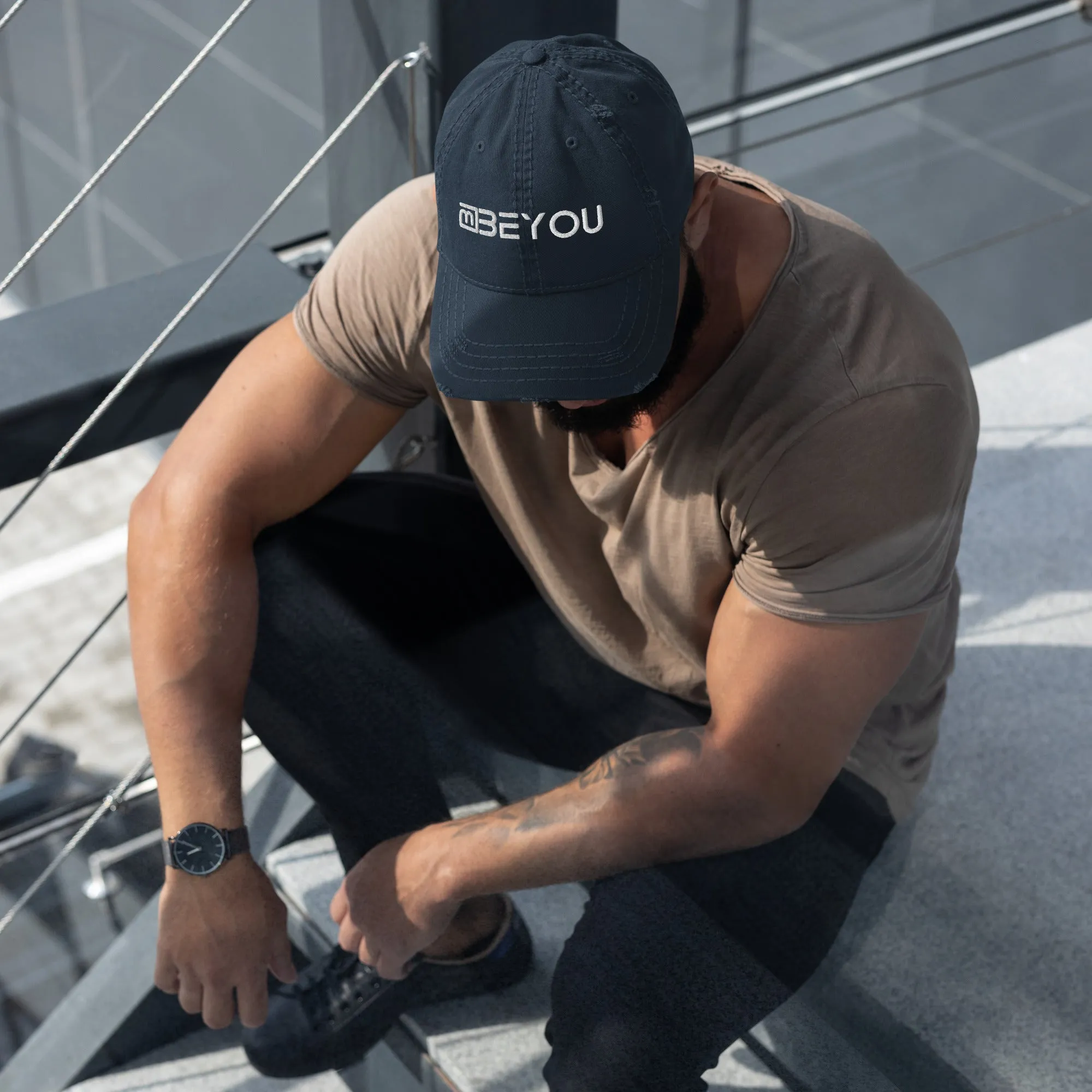 Distressed Dad BeYou Logo Hat