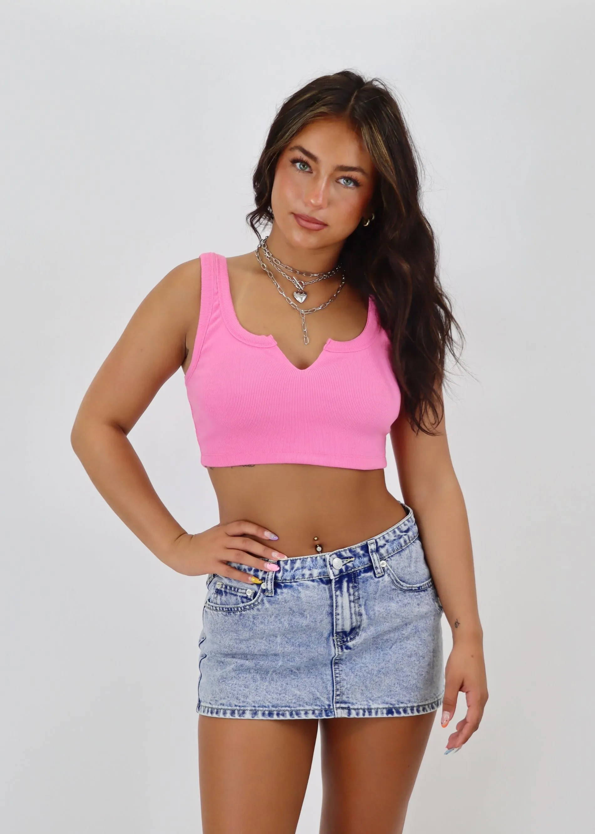 Doin' Time Tank ★ Pink
