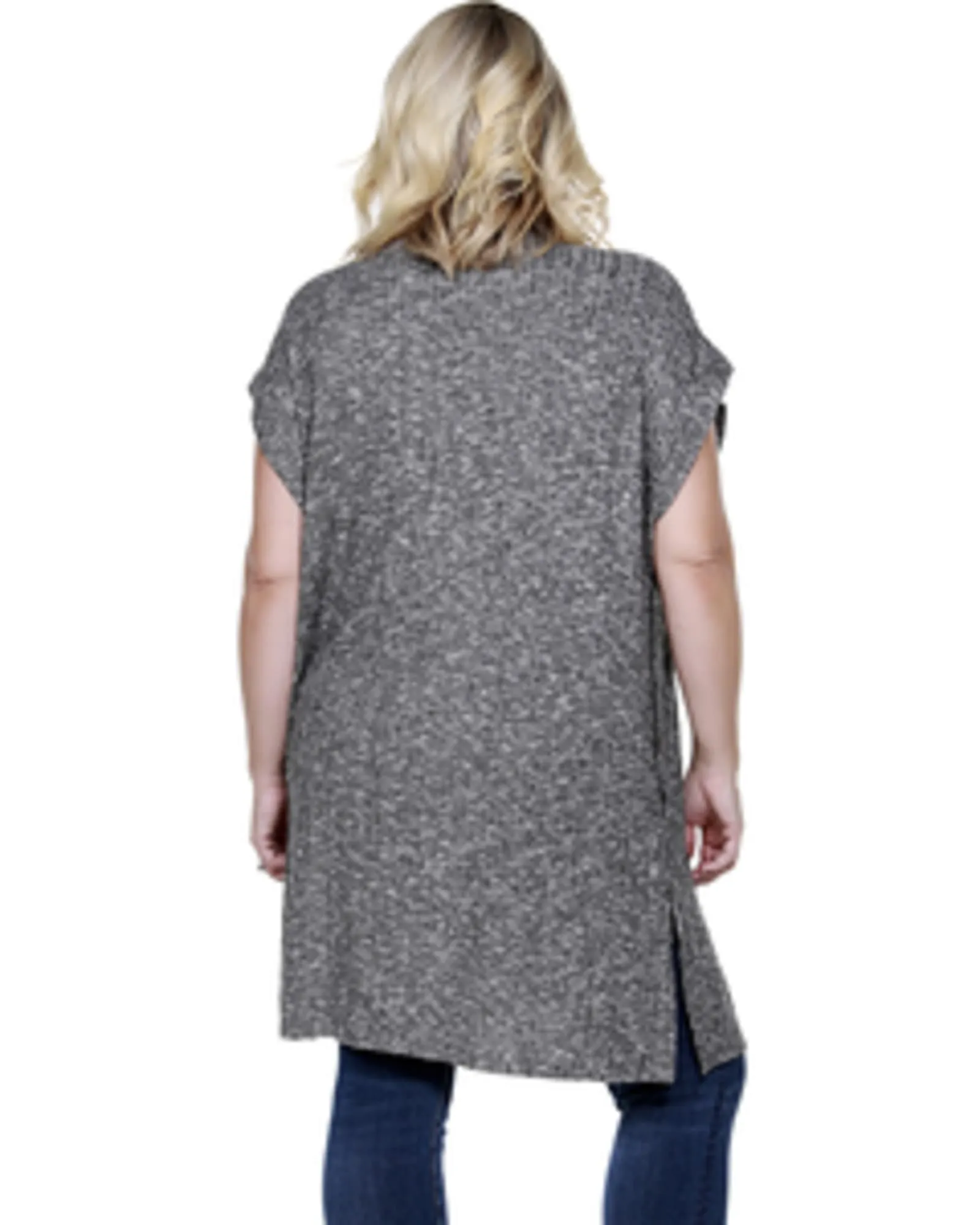 Doman-Sleeve Boyfriend Cardigan | HEATHER CHARCOAL