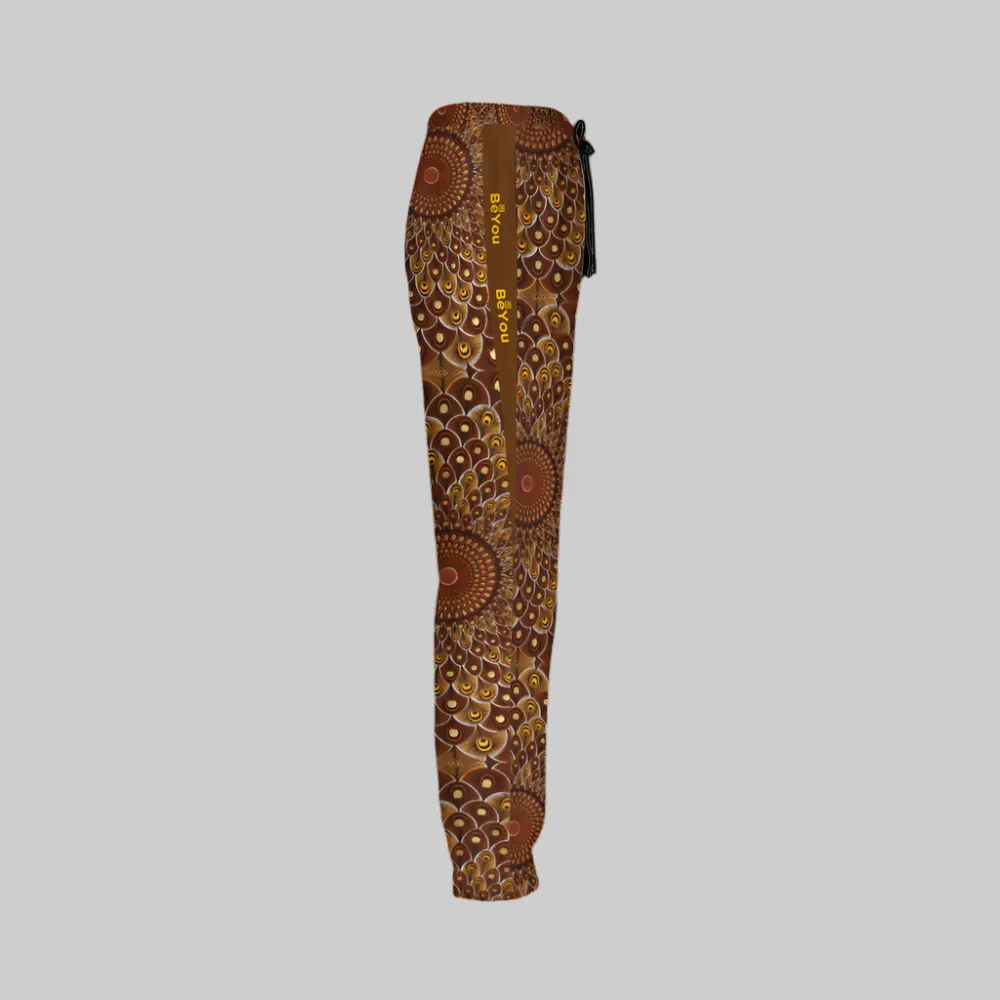 Feather-Me Unisex Casual Brown Recycled Jogging Pants