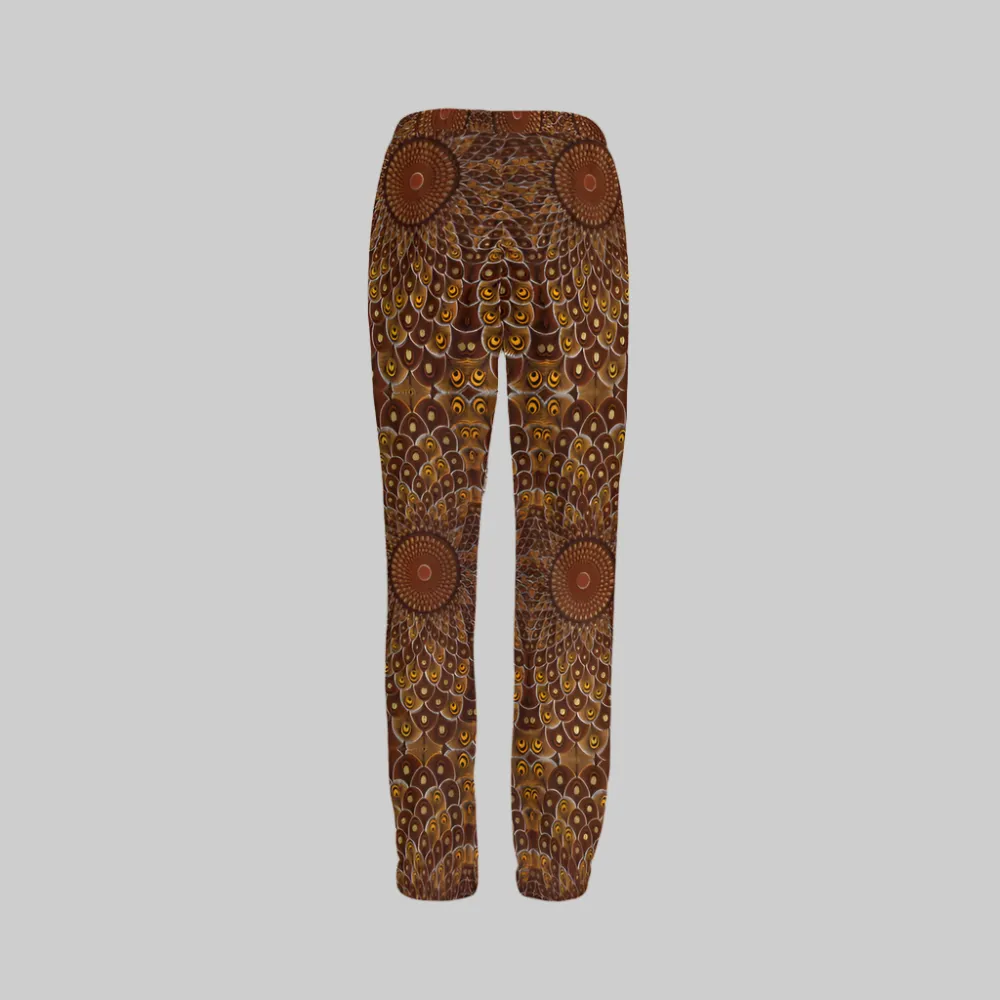 Feather-Me Unisex Casual Brown Recycled Jogging Pants