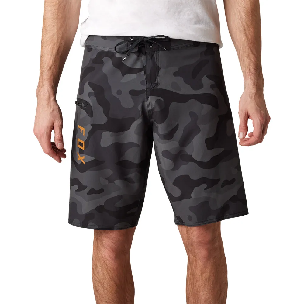 FOX OVERHEAD CAMO STRETCH 21 INCH BOARDSHORTS [BLACK CAMO]