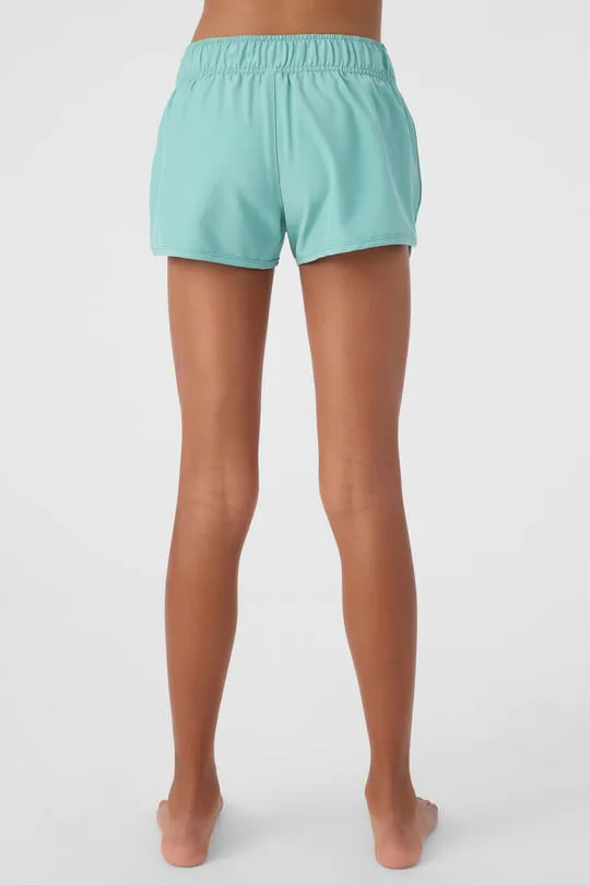 Girl's Saltwater Solid Lane's 2" Boardshorts
