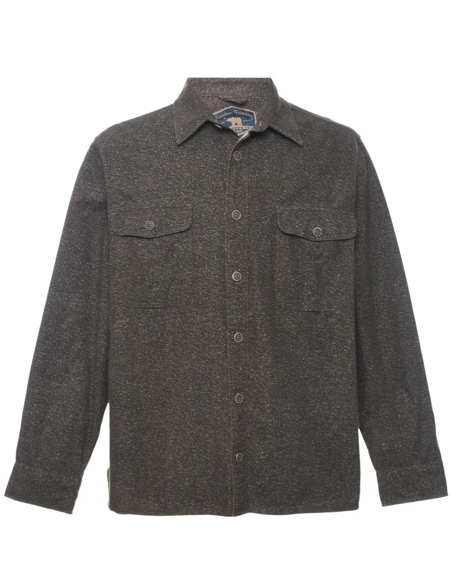 Grey Classic Flannel Shirt - L