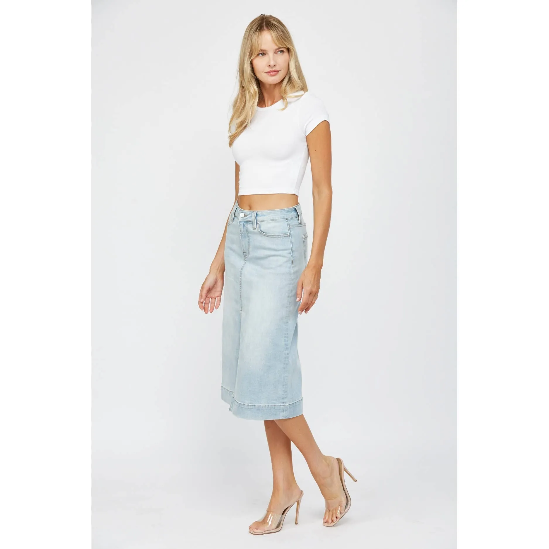 HIGH RISE A LINE SKIRT