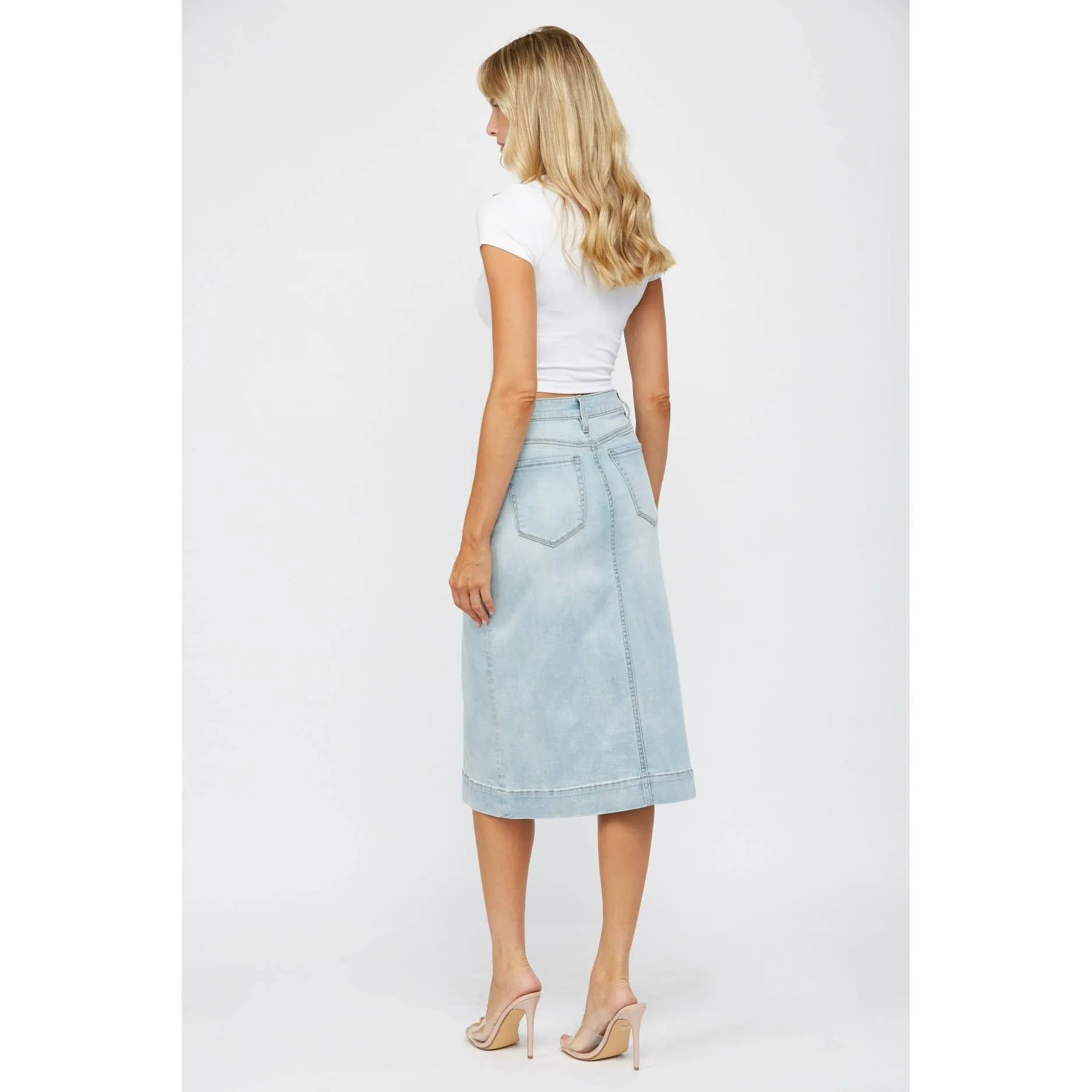 HIGH RISE A LINE SKIRT