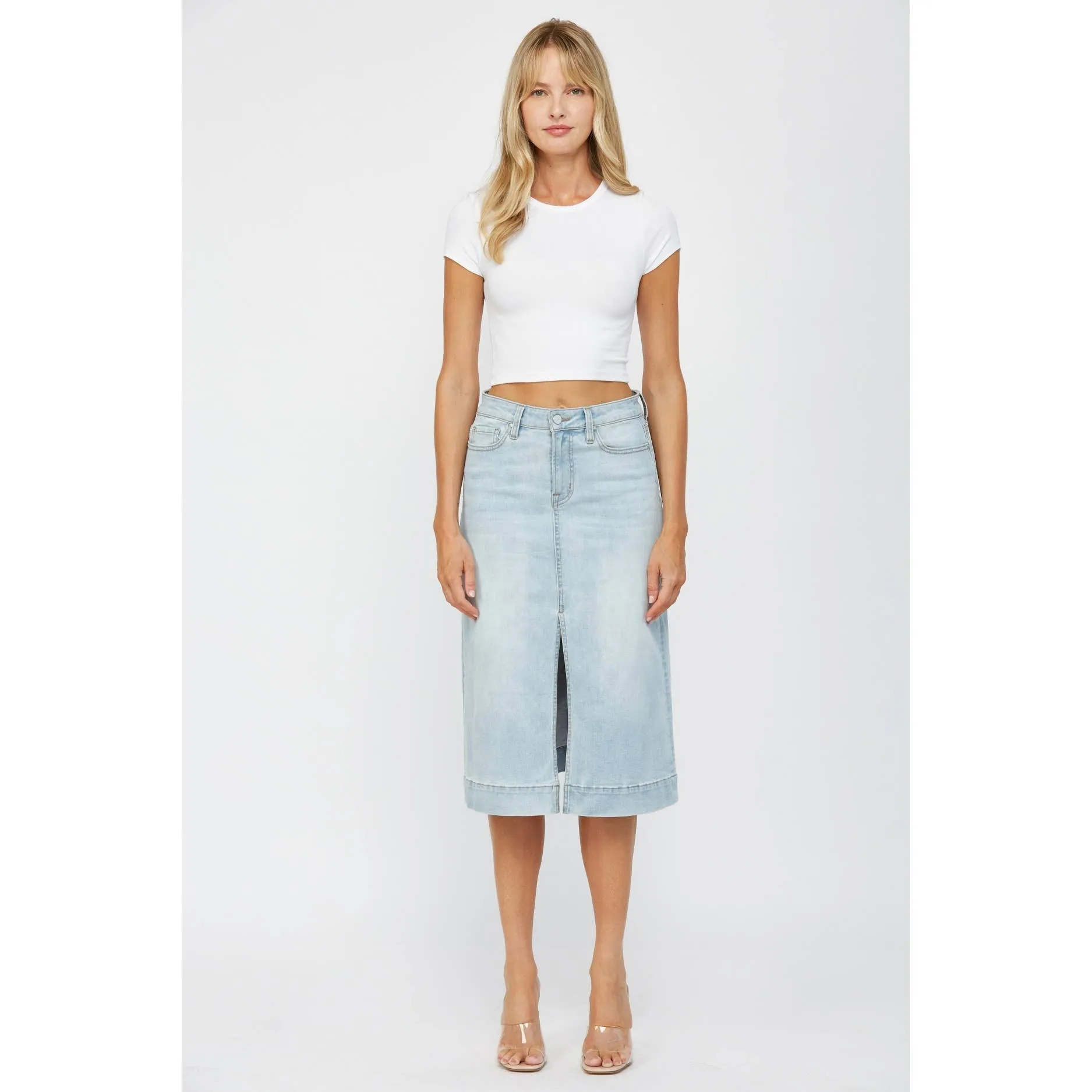 HIGH RISE A LINE SKIRT