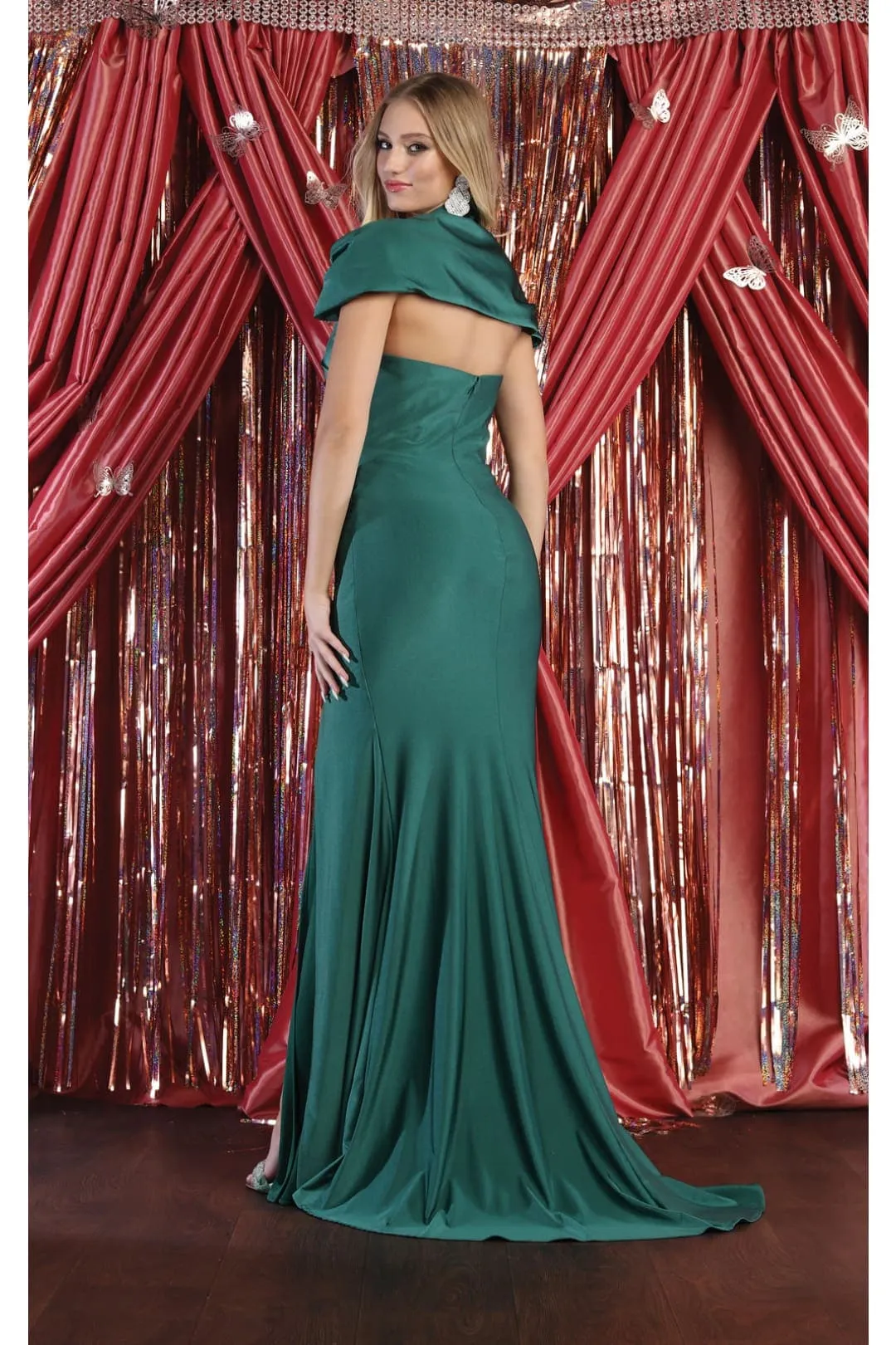 Hunter Green Bridesmaid Dresses in Satin and Plus Size Gowns by MQ1928