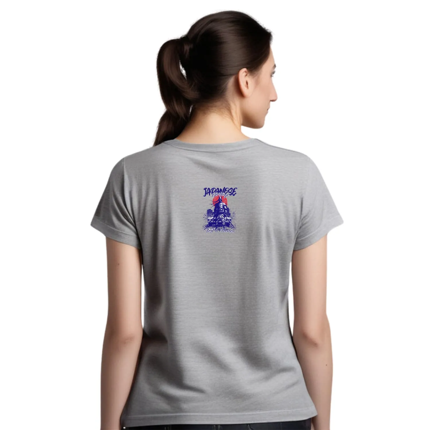Japanese heritage Womens cotton printed T-shirt