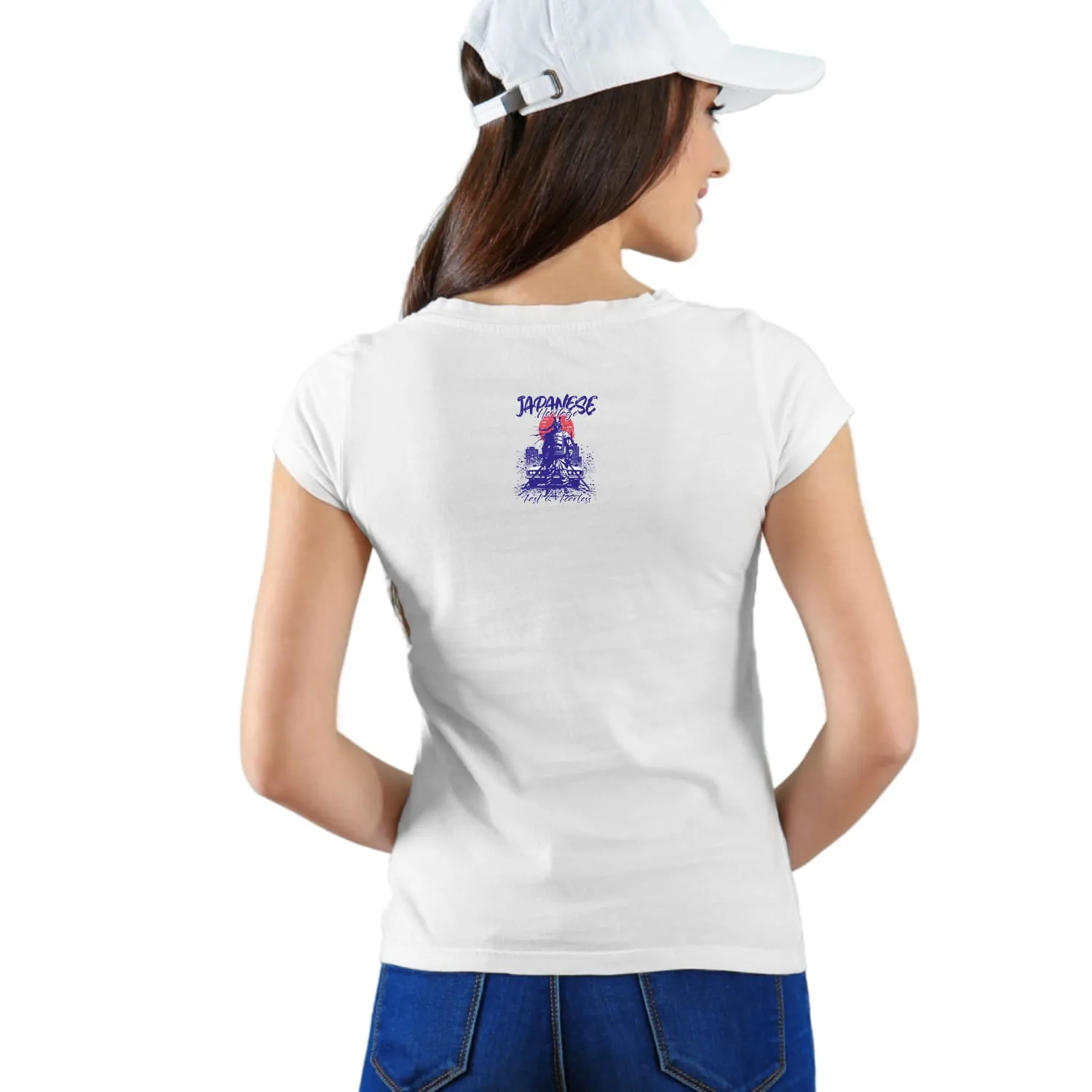 Japanese heritage Womens cotton printed T-shirt