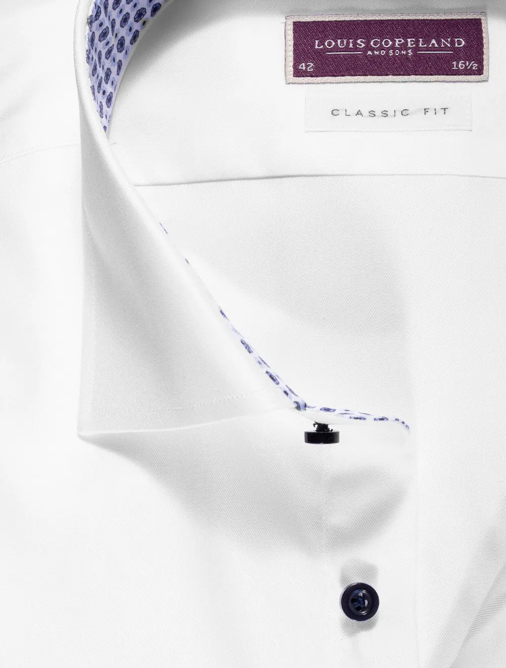 Journey With Inlay Shirt Classic Fit White